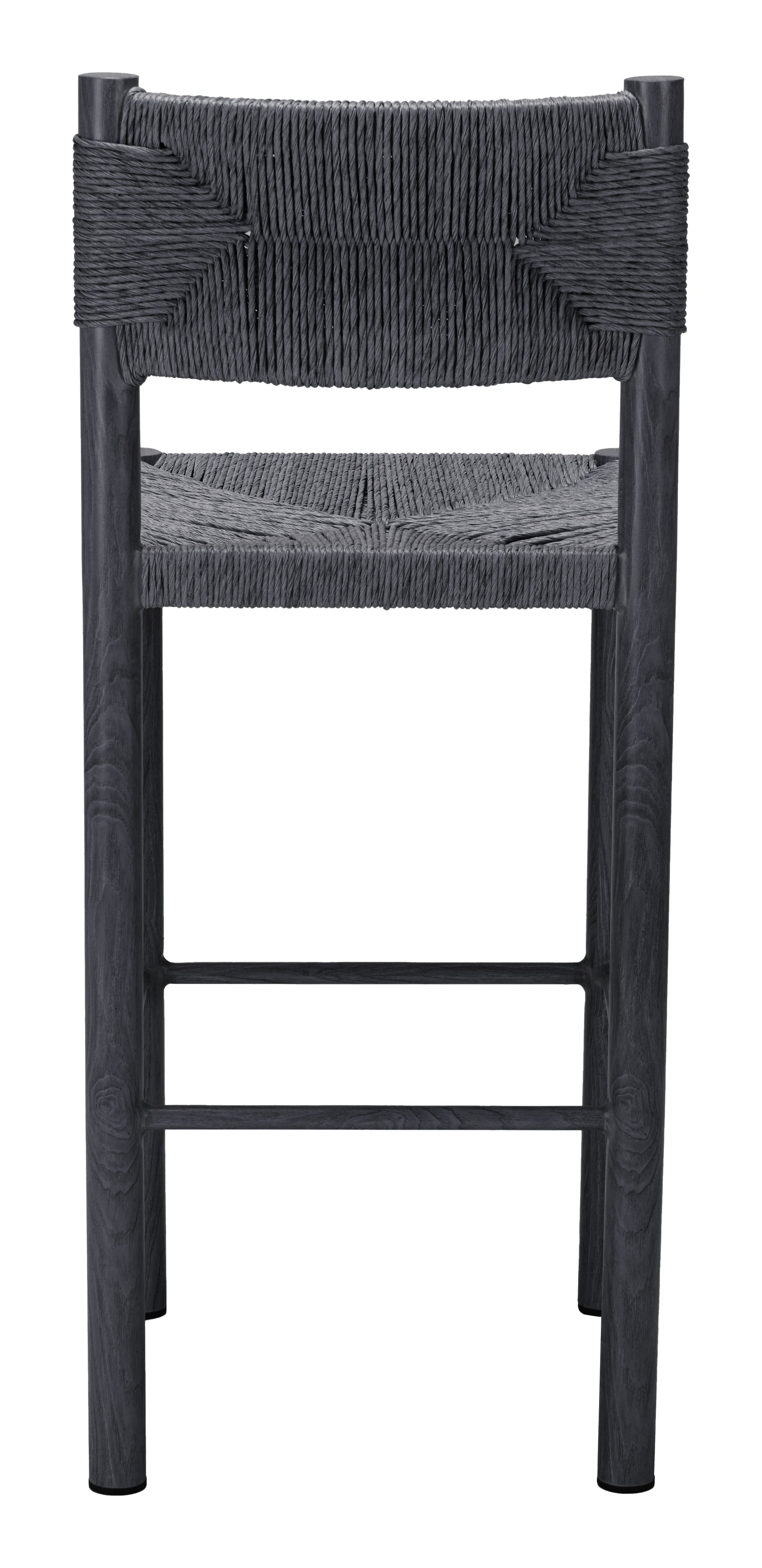 Iska Black Barstool (Set of 2) - Ornate Home
