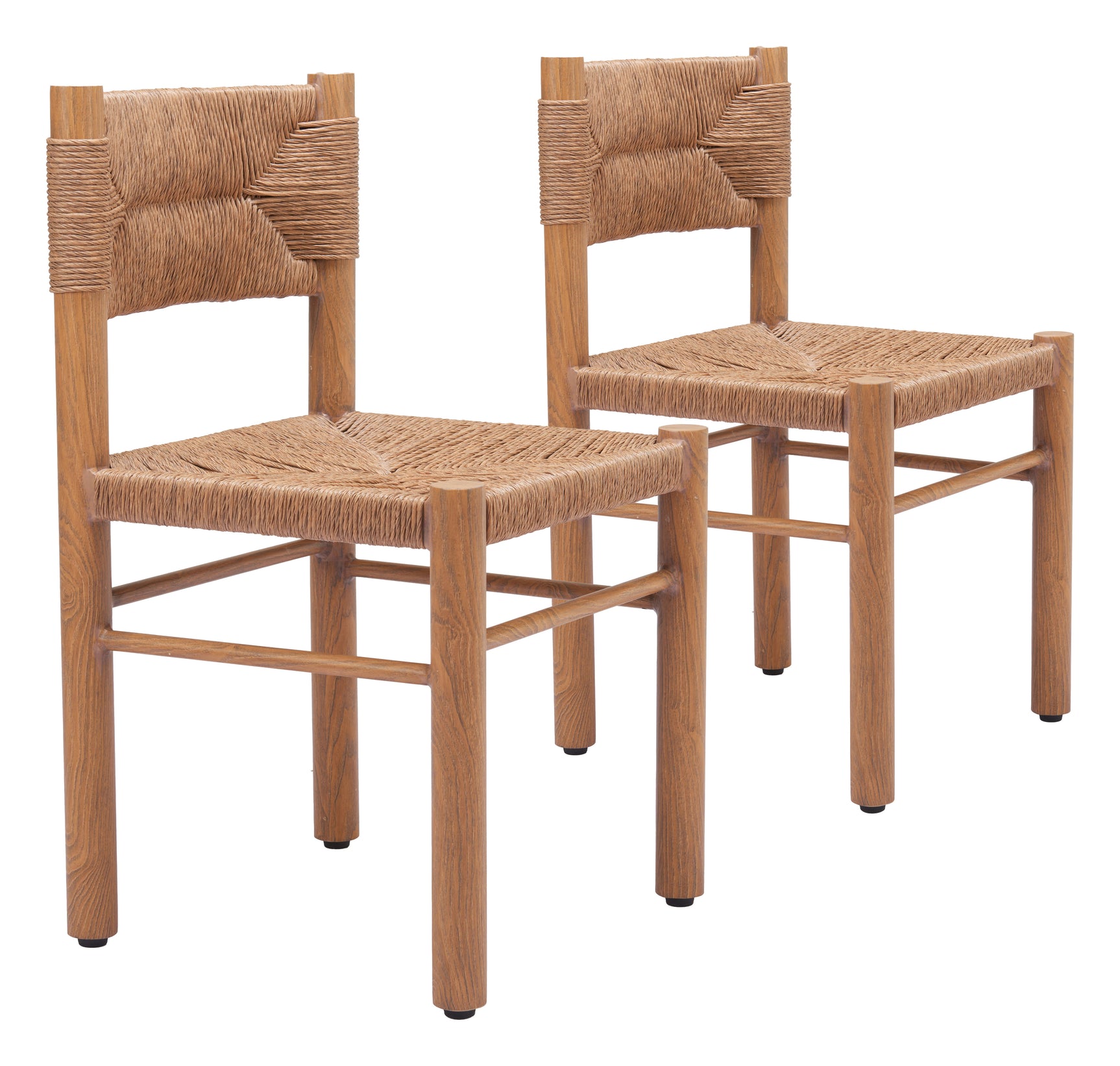 Iska Natural Dining Chair (Set of 2)
