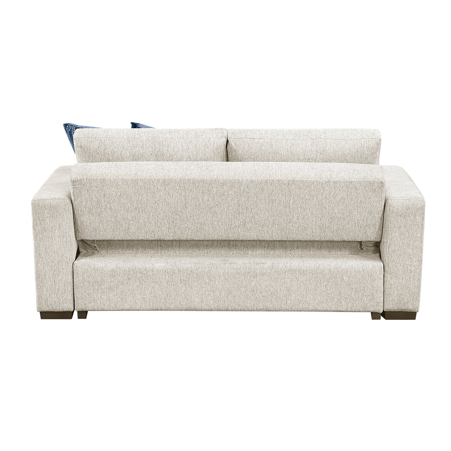 Isla Beige Loveseat w/ Pull-Out Bed & Click Motion Back - Ornate Home