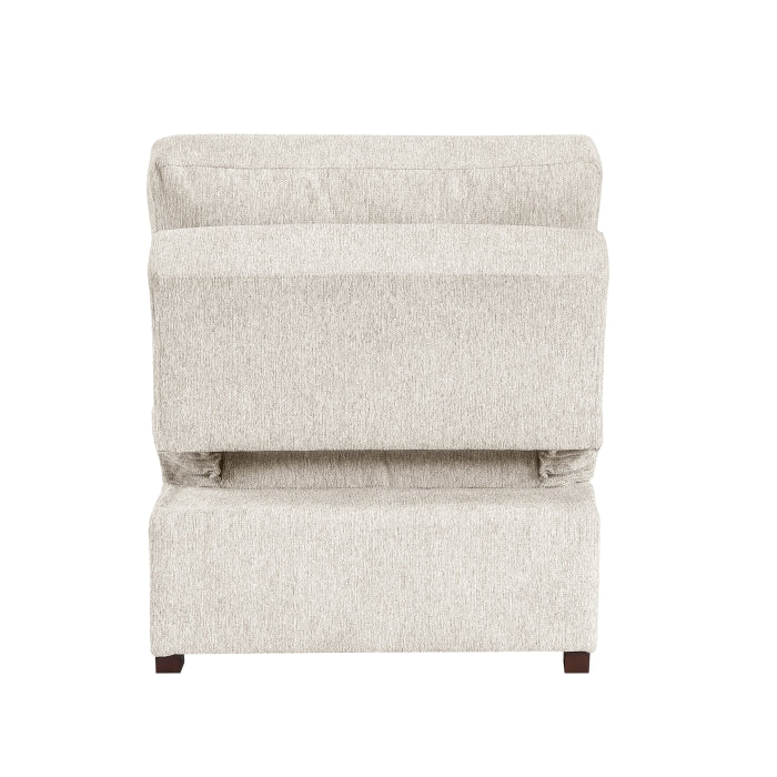 Isla Black Convertible Armless Chair With Pull-out Bed And Click Motion Back - Ornate Home