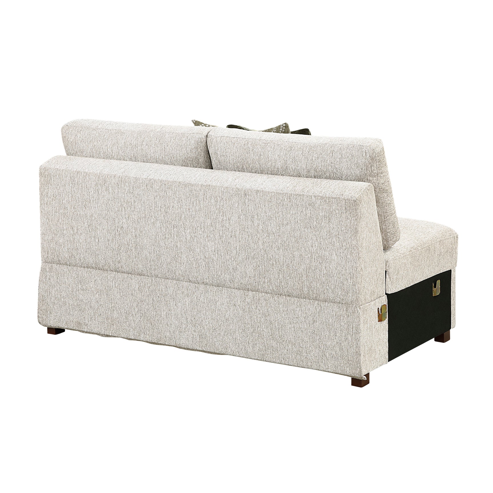 Isla Sand 3-Piece Sectional with Reversible Chaise and Ottoman - Ornate Home