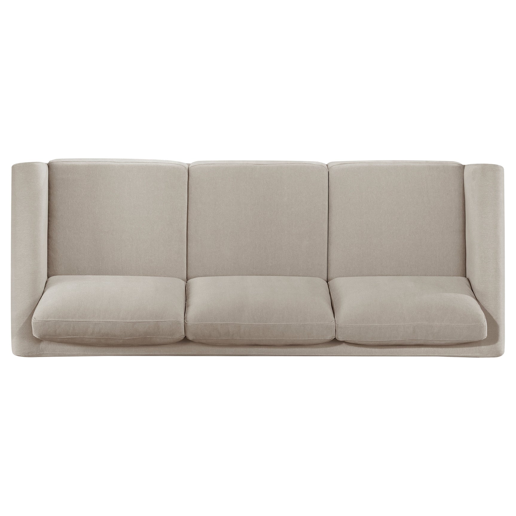 Islington Taupe 2-piece Upholstered Panel Arm Sofa Set - Ornate Home