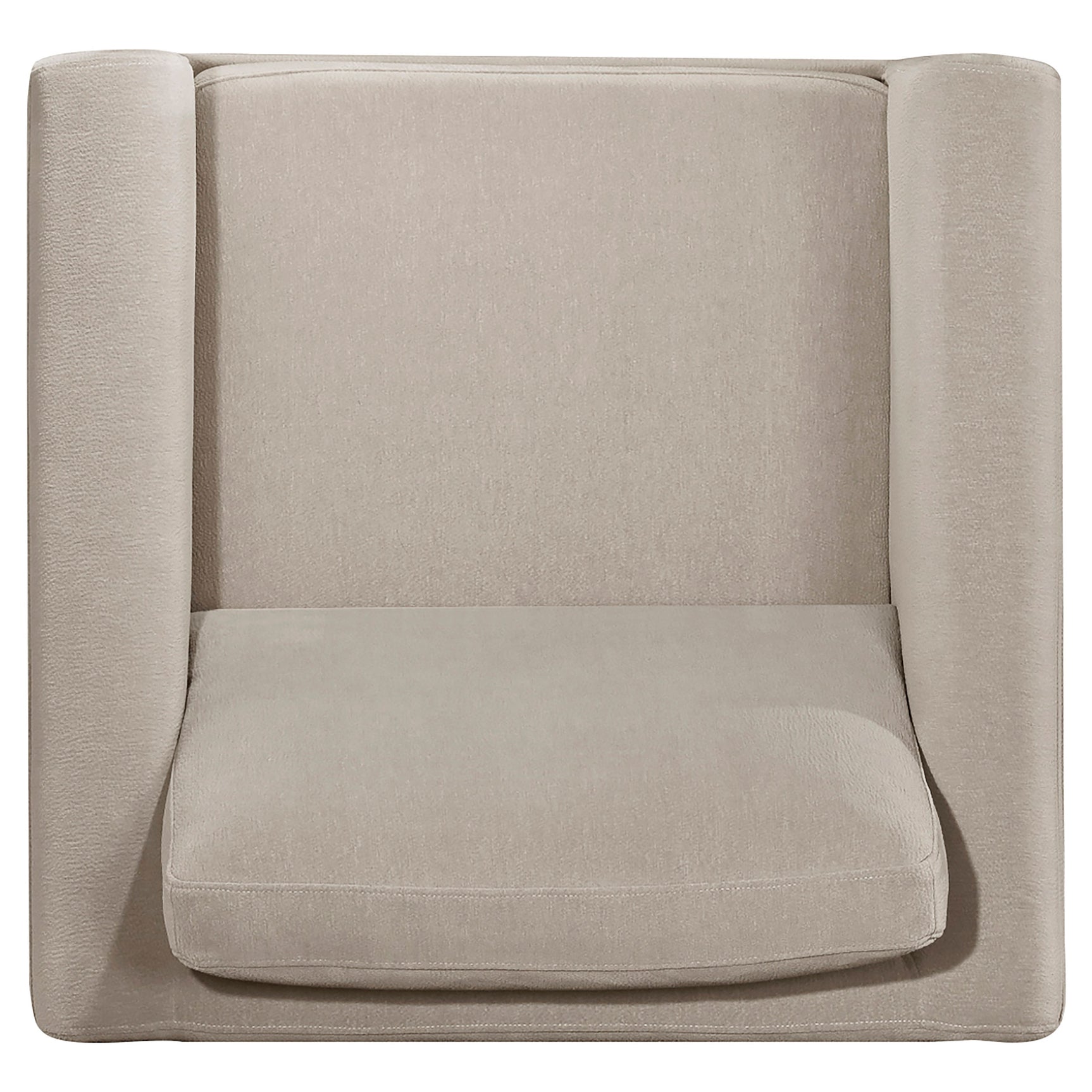 Islington Taupe Fabric Upholstered Panel Arm Accent Chair - Ornate Home