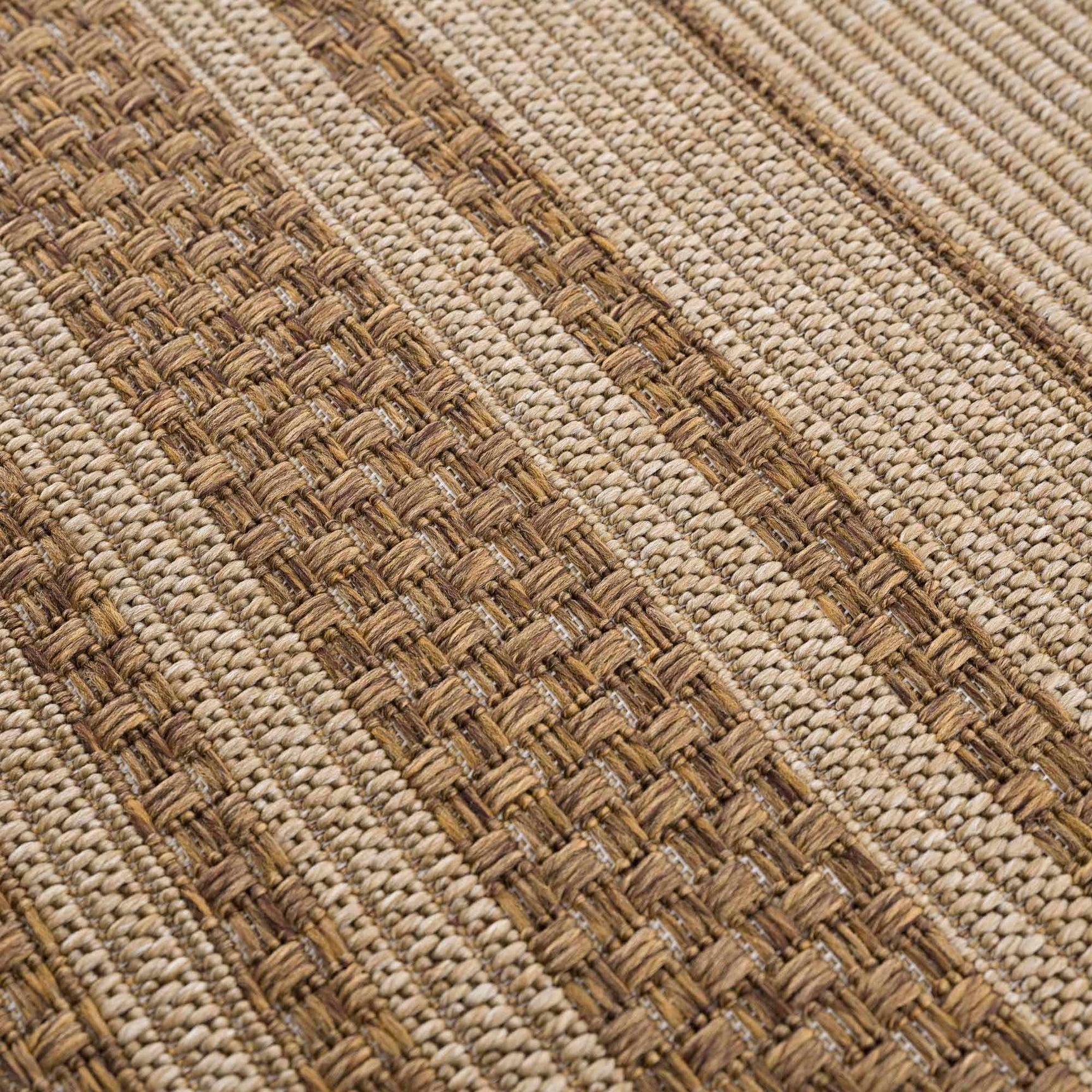 Isoko Bordered Faux Jute Outdoor Rug - Ornate Home