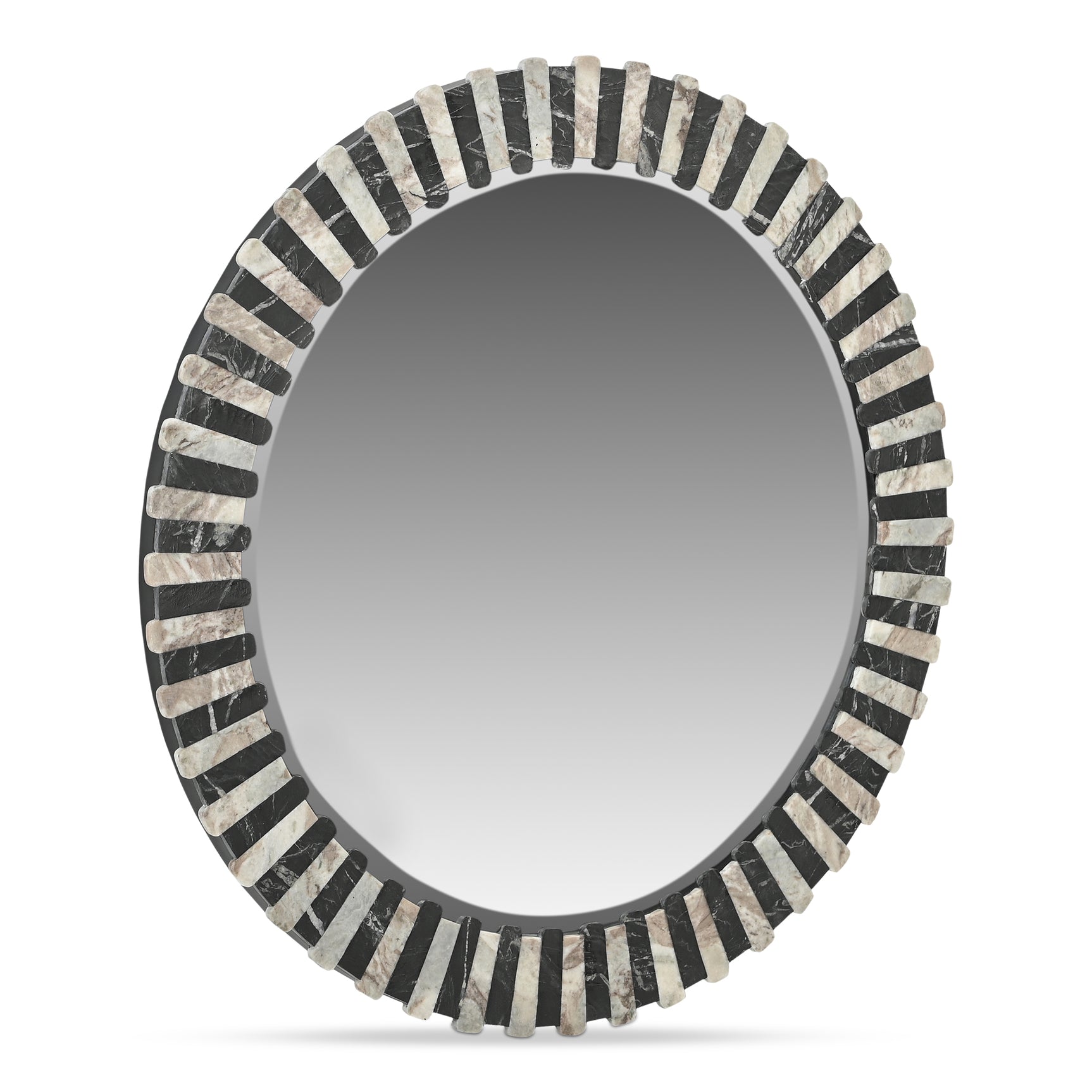 Isolde Black/Beige Mirror - Ornate Home