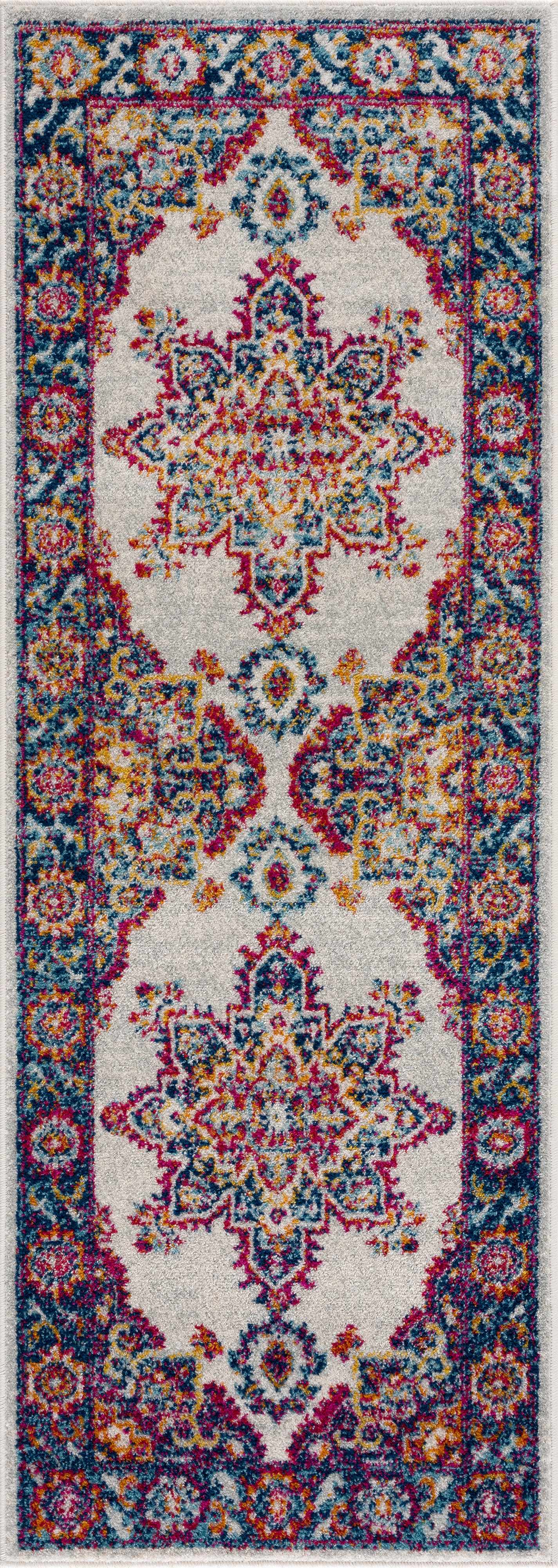 Istanbul Medallion Orange Area Rug - Clearance - Ornate Home