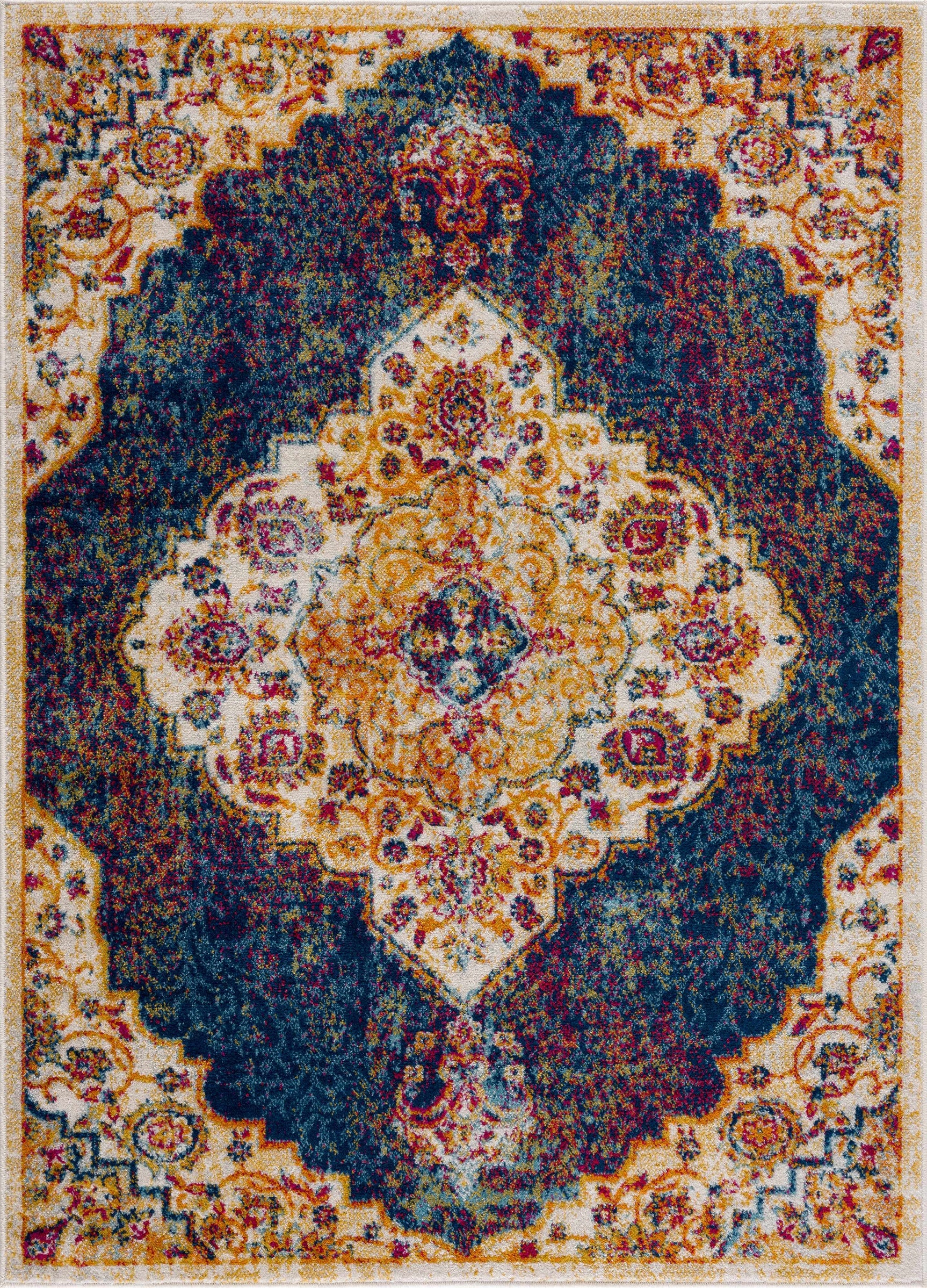 Istanbul Navy Area Rug - Clearance - Ornate Home