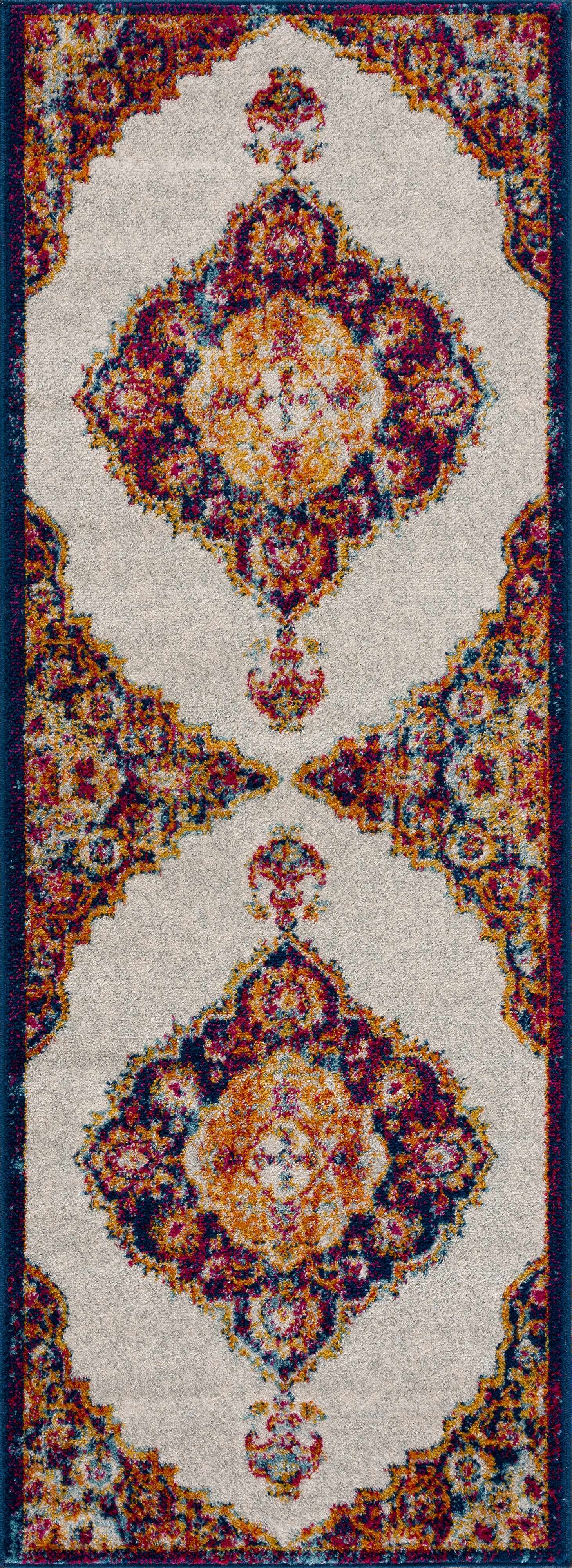Istanbul Orange Area Rug - Clearance - Ornate Home