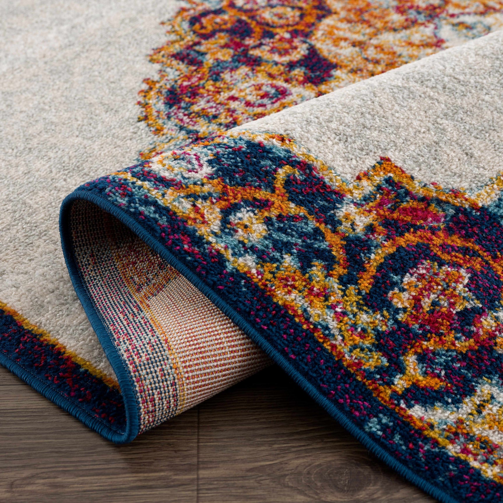 Istanbul Orange Area Rug - Clearance - Ornate Home