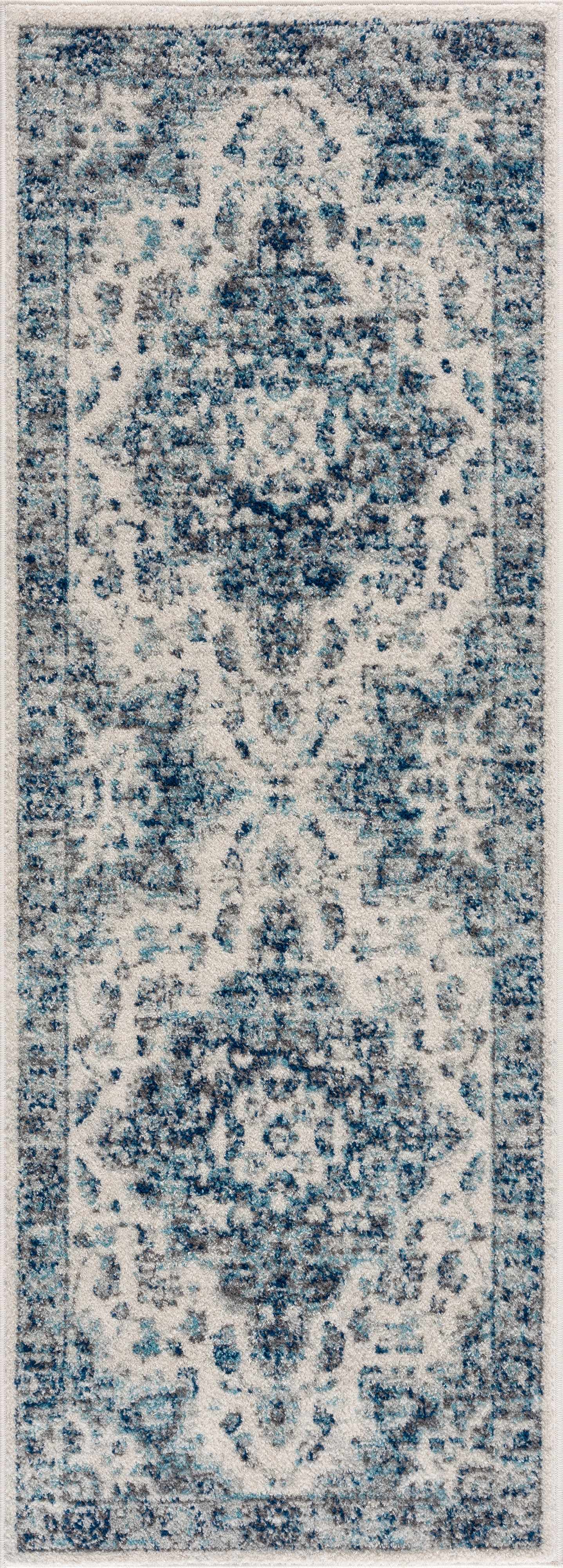 Istanbullu Blue Area Rug - Clearance - Ornate Home