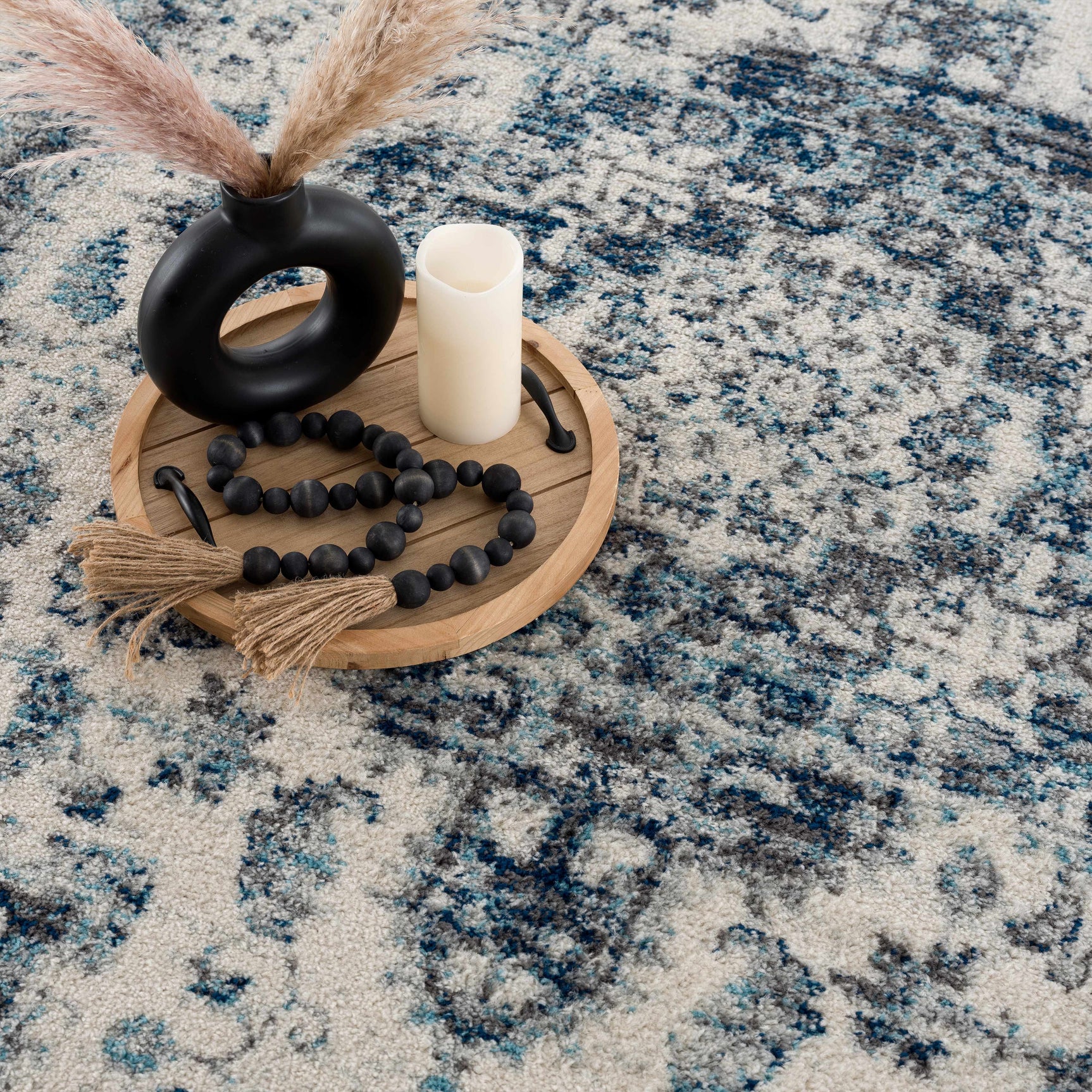 Istanbullu Blue Area Rug - Clearance - Ornate Home