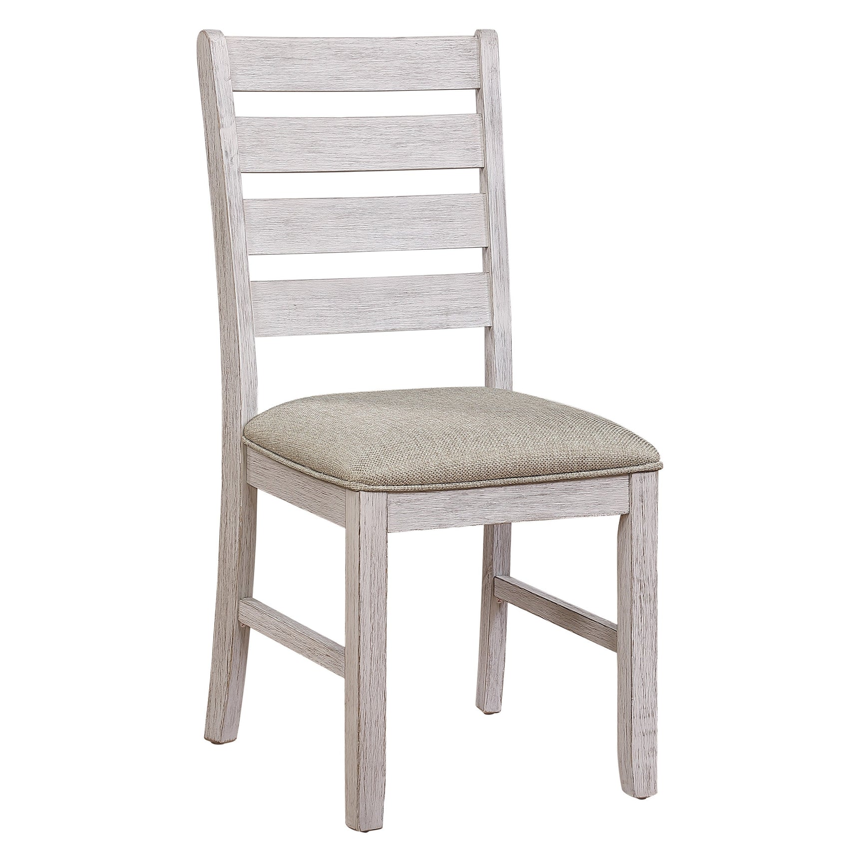 Ithaca Grayish White/Brown Side Chair (Set of 2) - Ornate Home