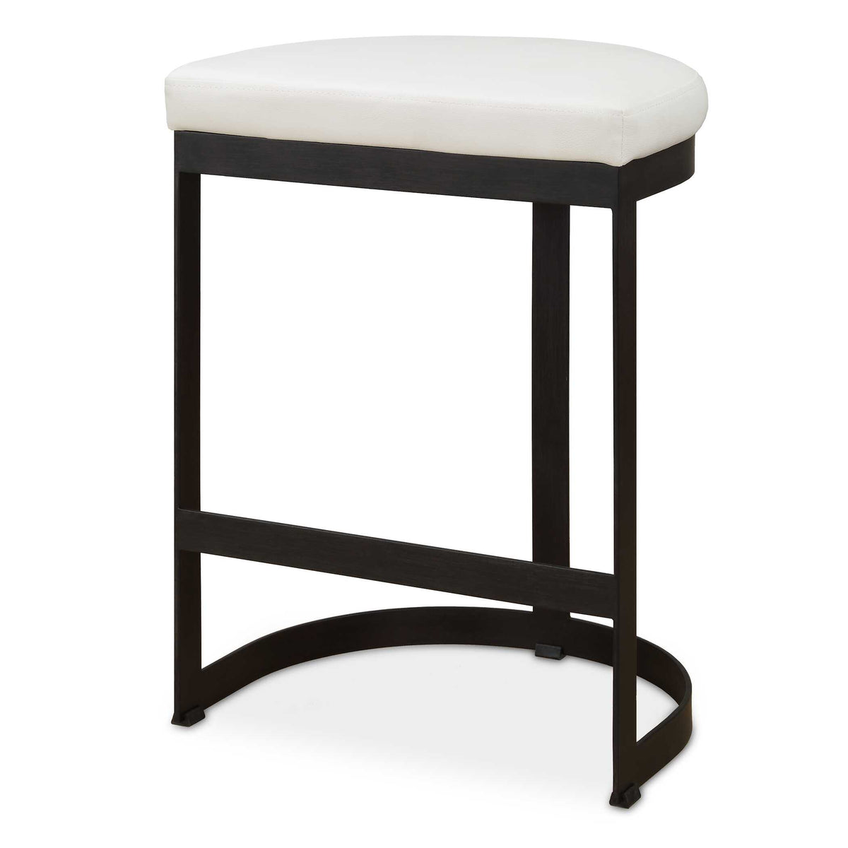 Ivanna White Counter Stool - Ornate Home