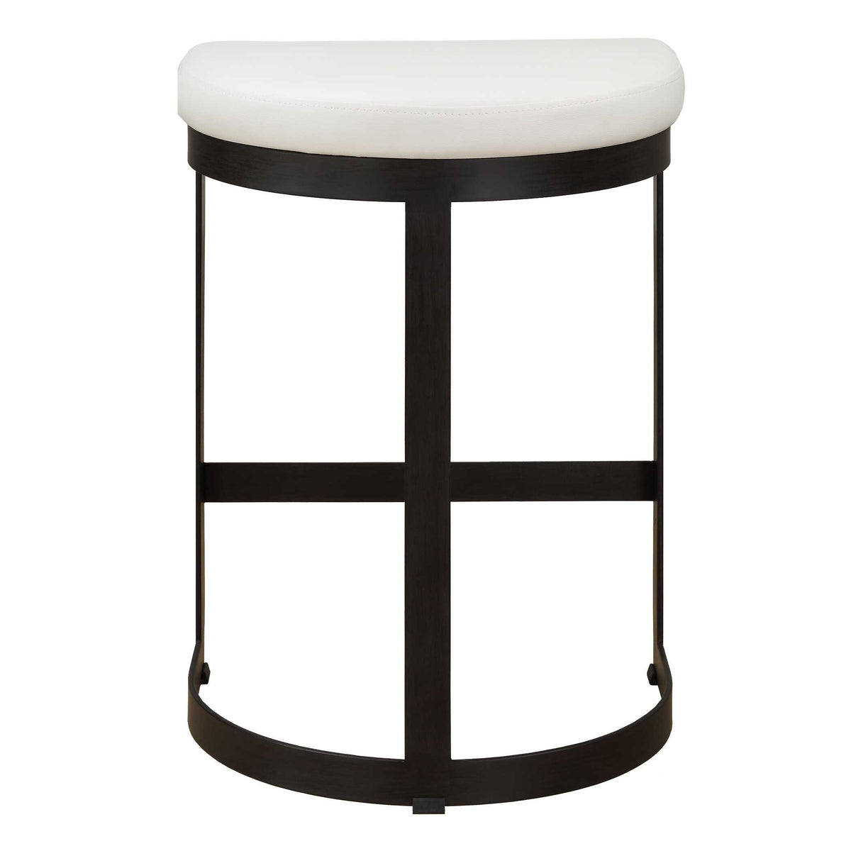 Ivanna White Counter Stool - Ornate Home
