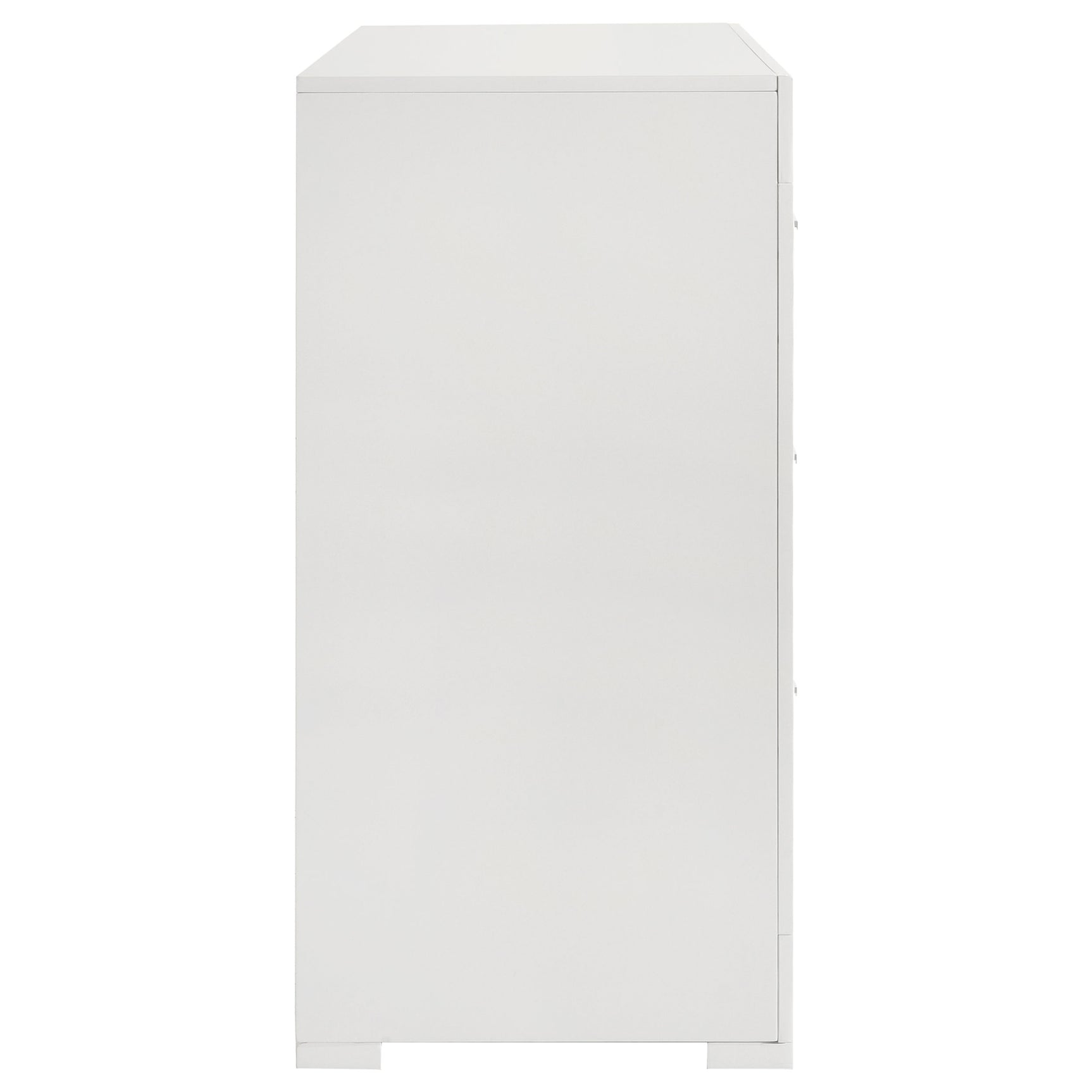 Ives White High Gloss Dresser - Ornate Home