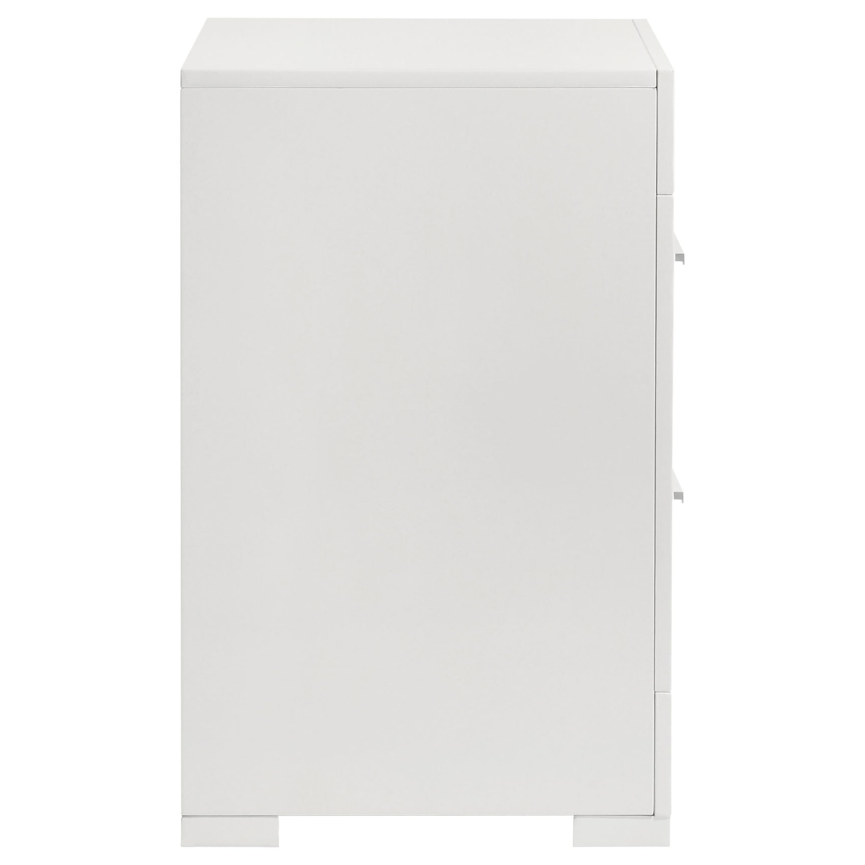 Ives White High Gloss Nightstand - Ornate Home