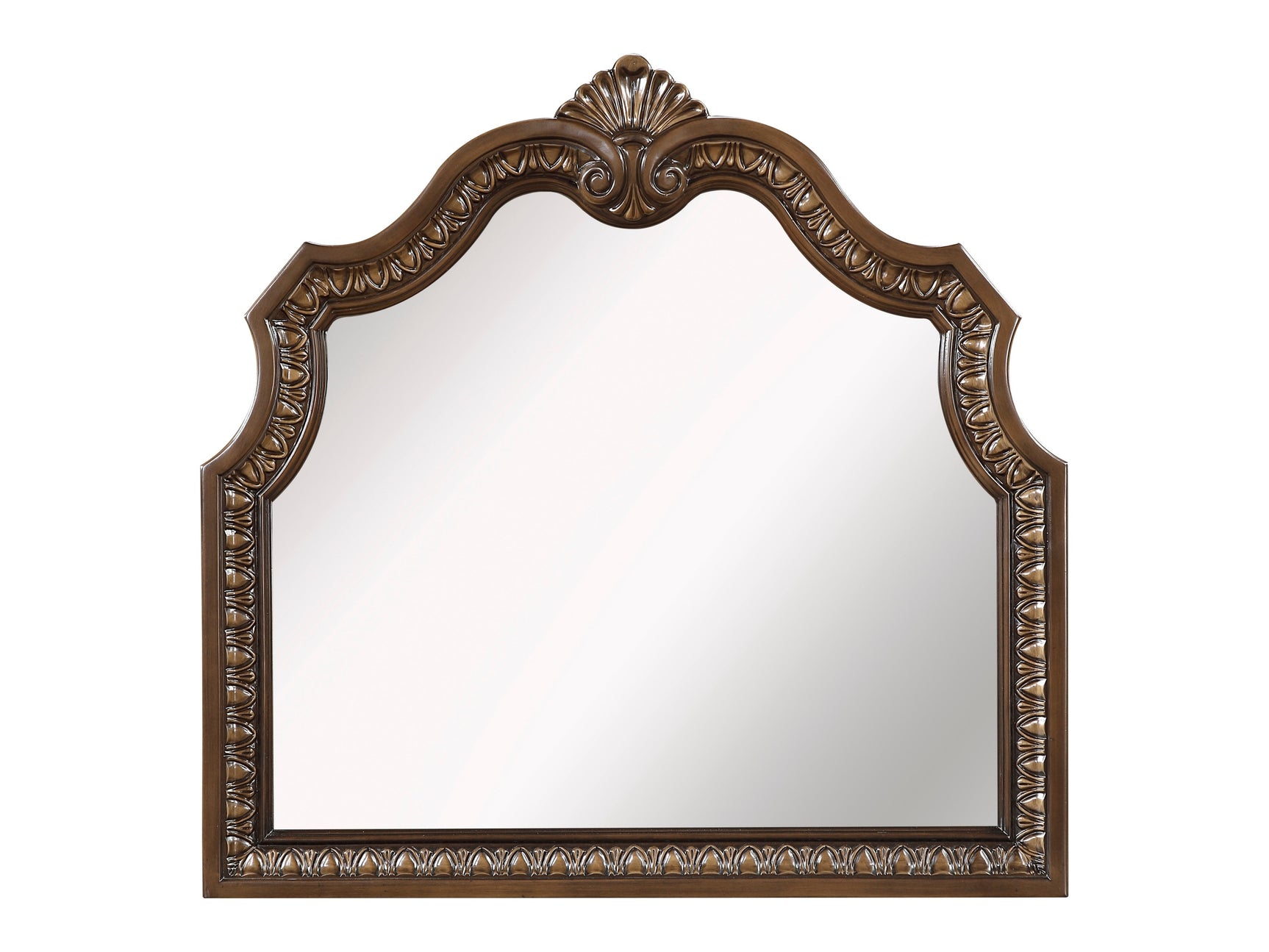 Ivoura Warm Walnut Mirror - Ornate Home