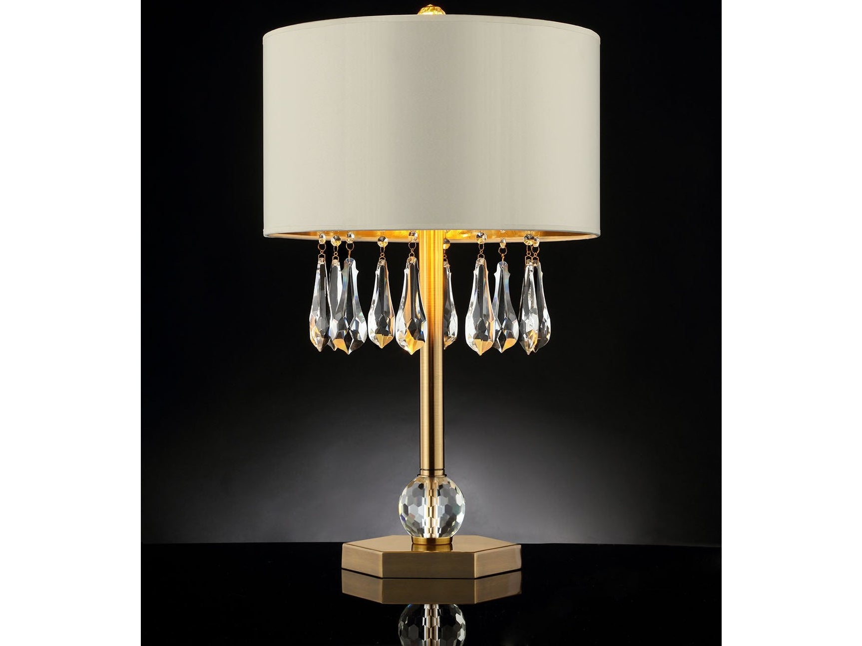 Ivy Gold/Ivory Table Lamp - Ornate Home