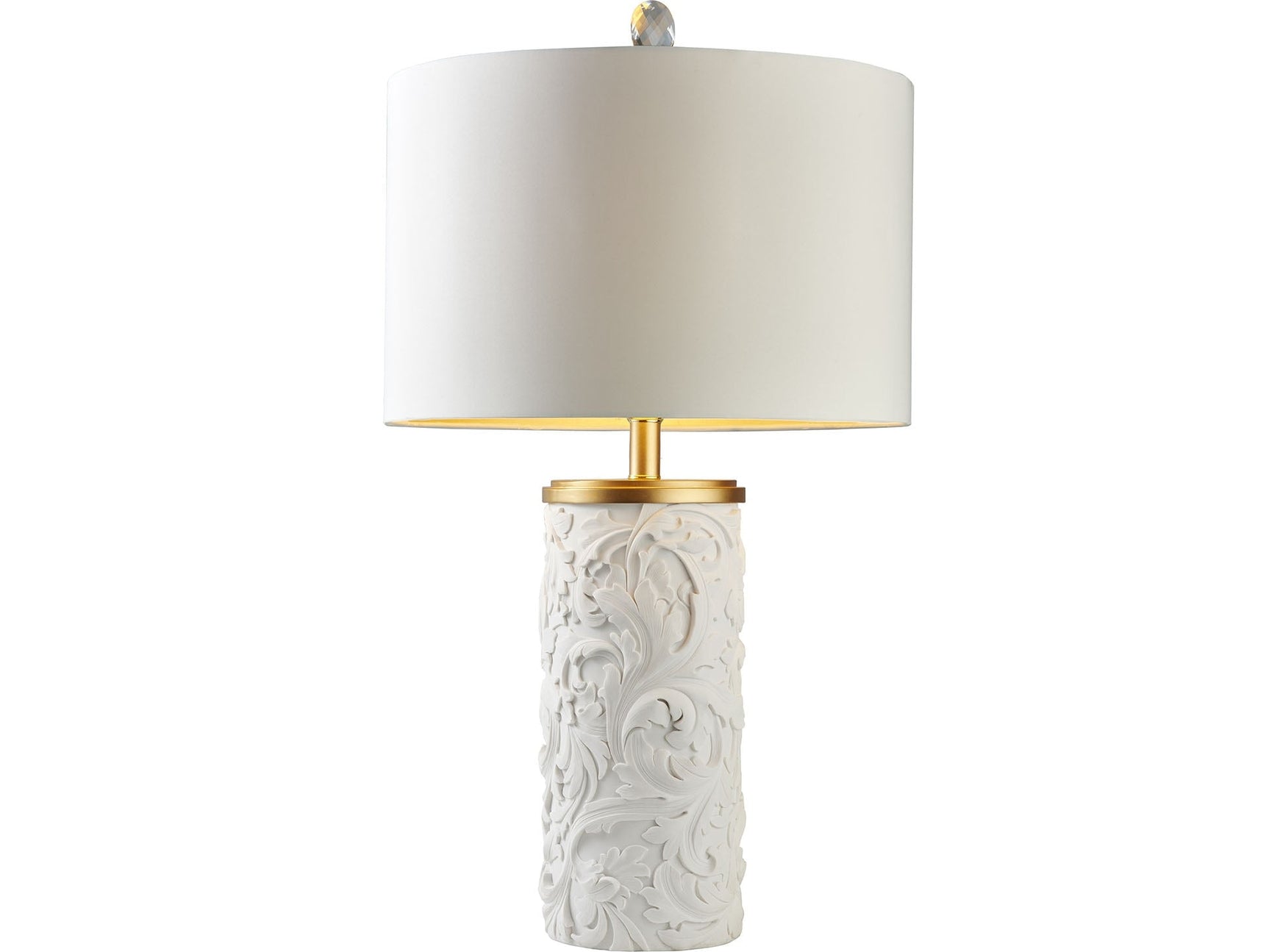 Ivy White/Gold Table Lamp - Ornate Home