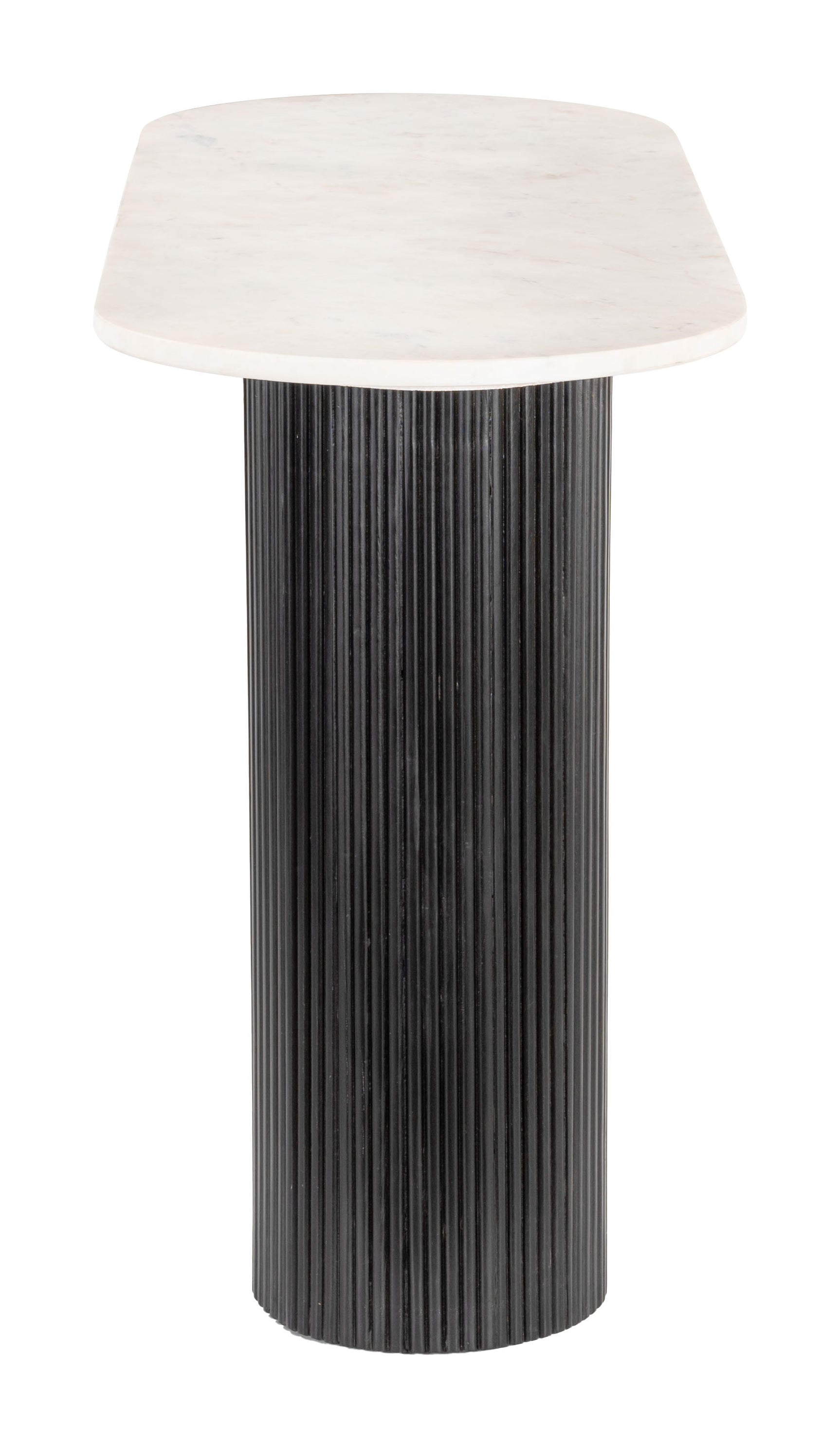 Izola White & Black Console Table - Ornate Home