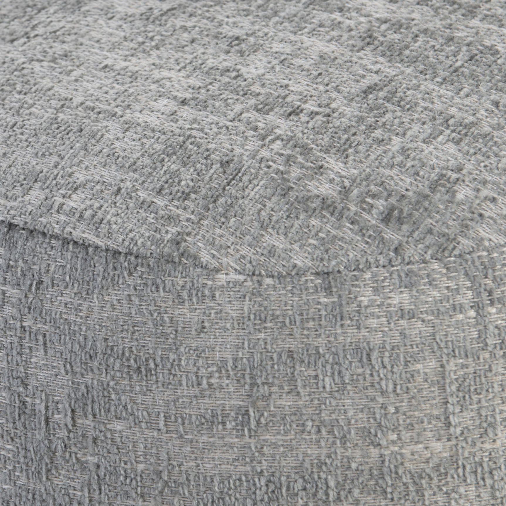 Izzy Blue Fabric Ottoman - Ornate Home