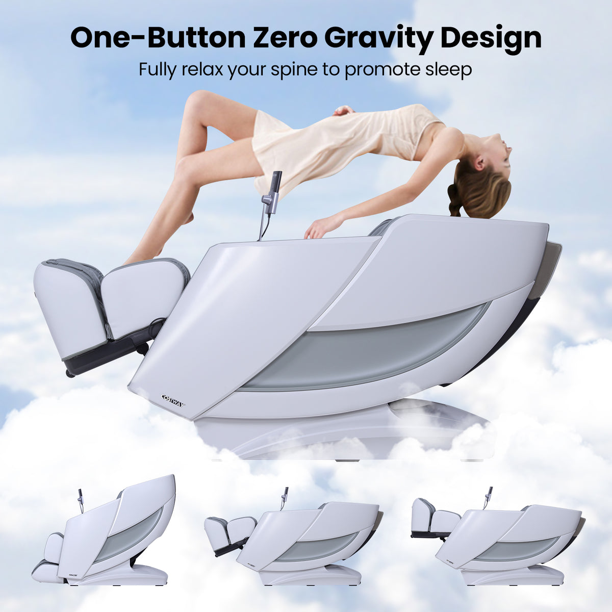 2025 Enjoyment 42 - Full Body Zero Gravity Massage Recliner with Airbags and Foot Rollers