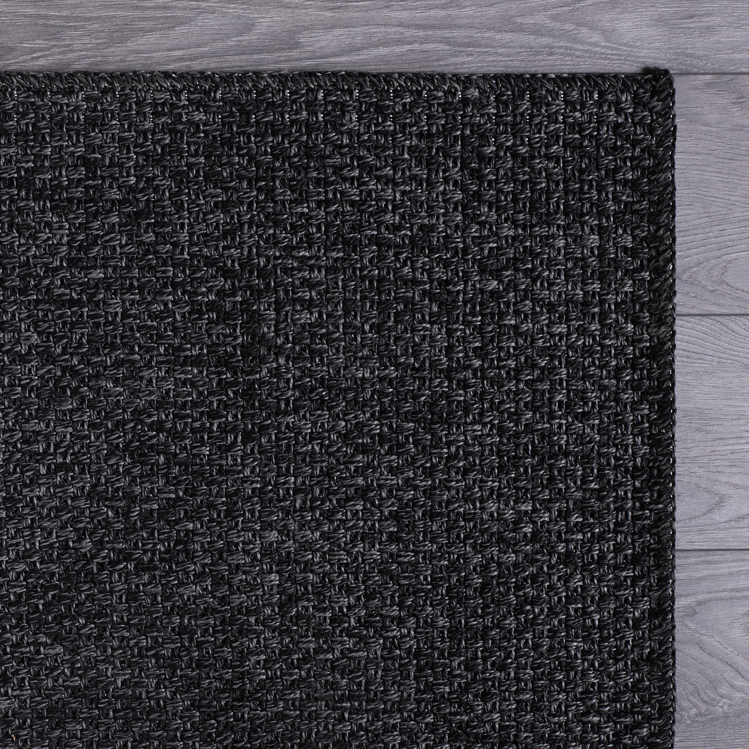 Jorena Dark Gray Jute-Look Rug | Durable Area Rug
