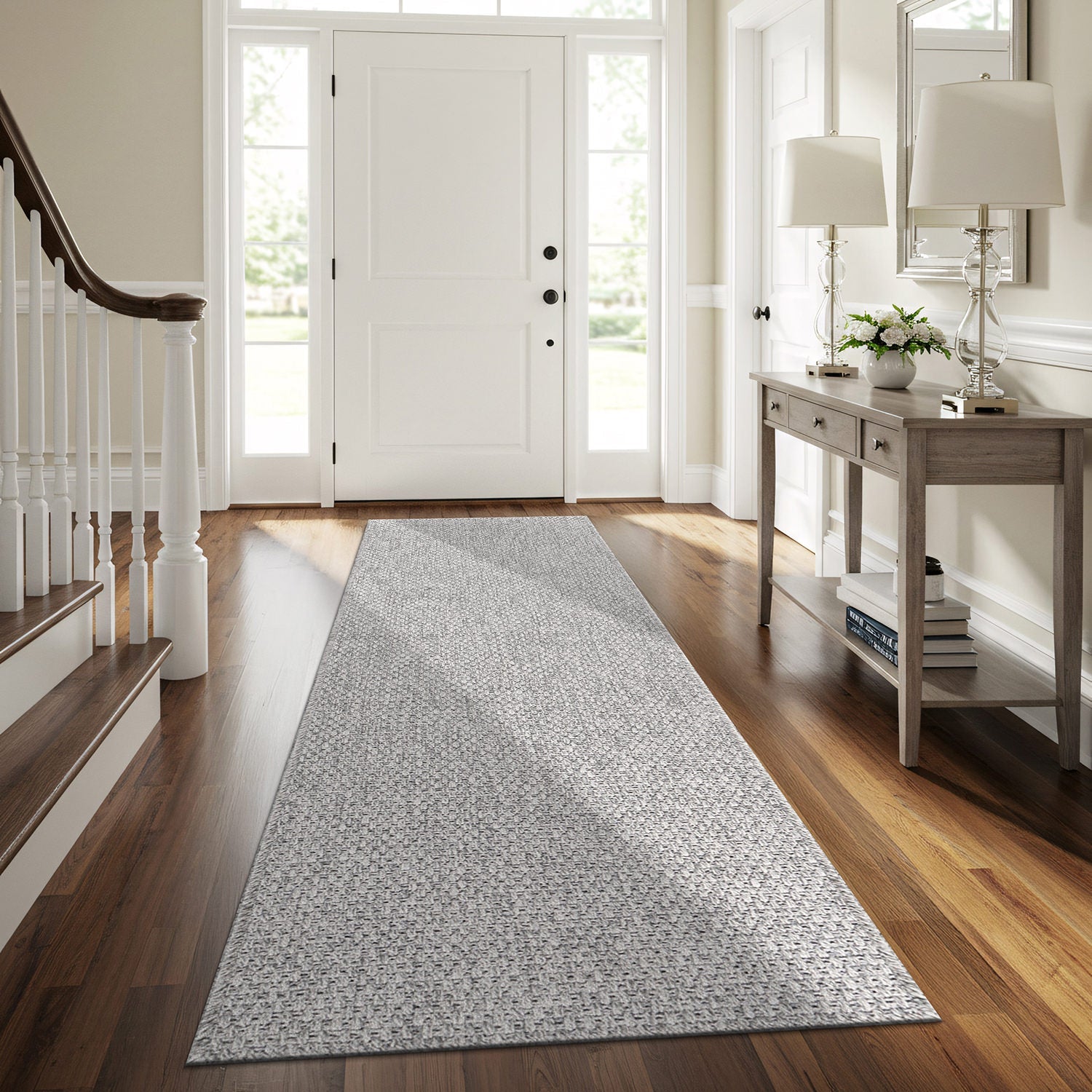 Jorena Gray Jute-Look Rug | Modern Indoor/Outdoor