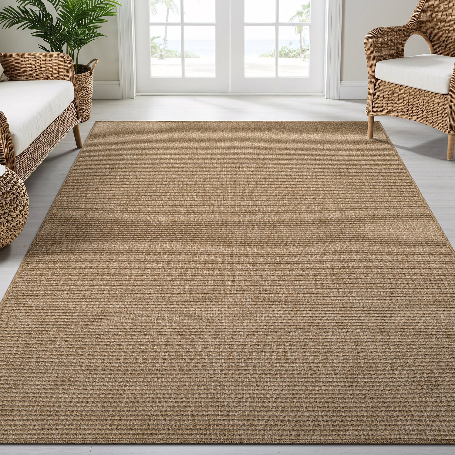 Jorena Natural Jute-Look Rug | Indoor & Outdoor