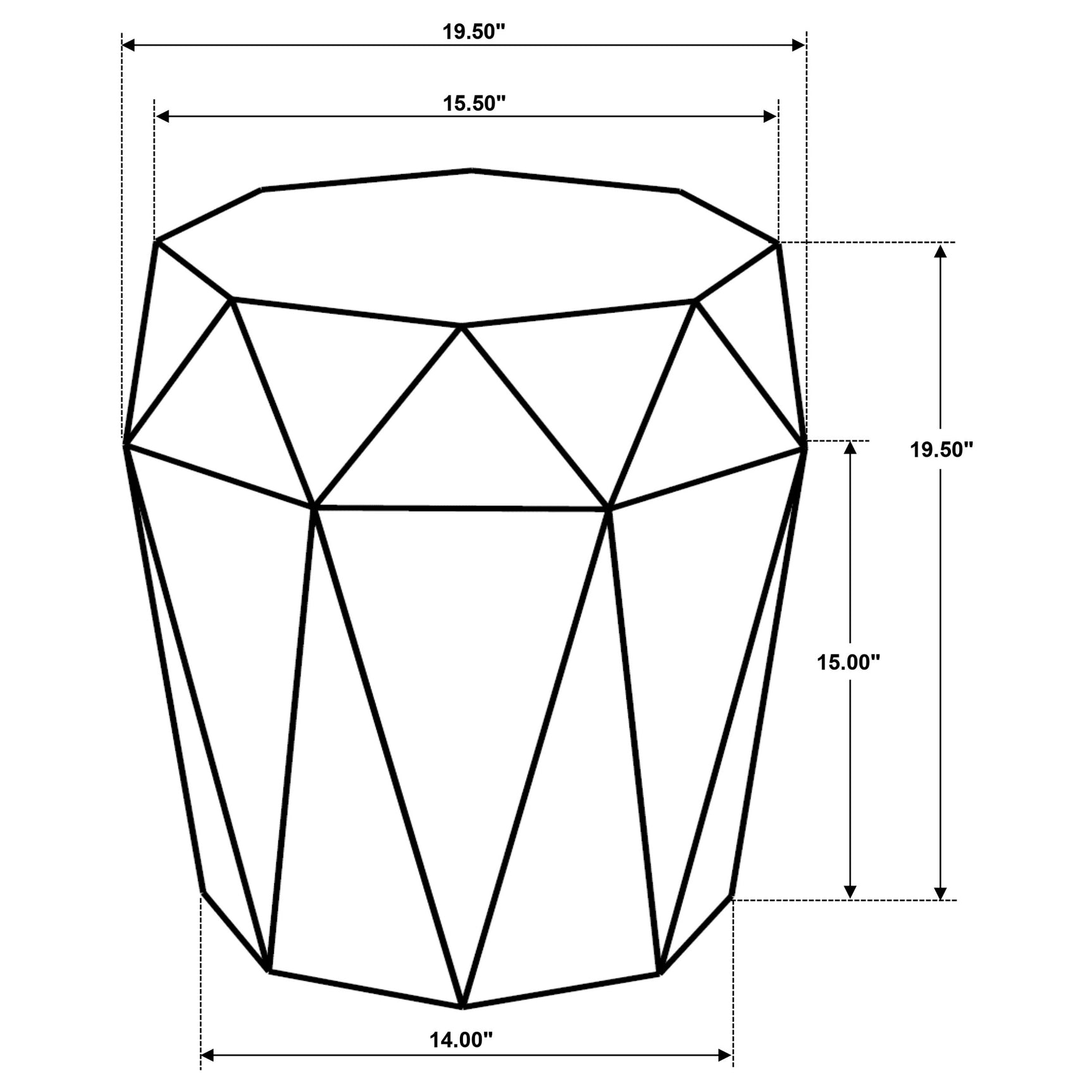Jacinto Natural Side Table - Ornate Home