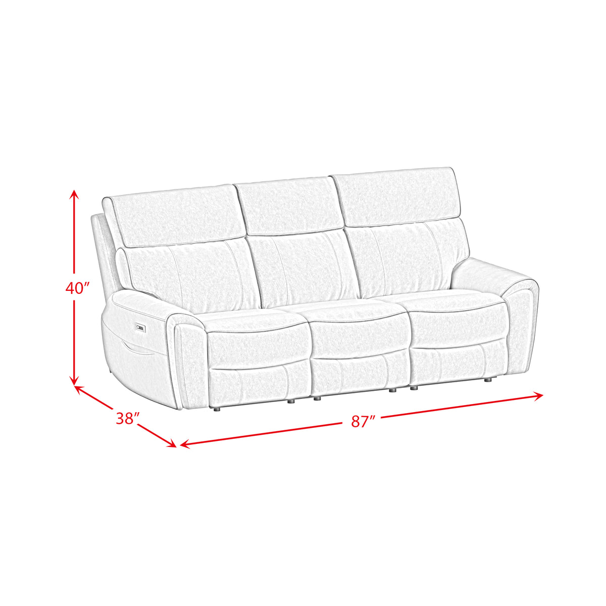 Jackpot Explore Light Grey 3-Piece P1 Living Room Set - Ornate Home