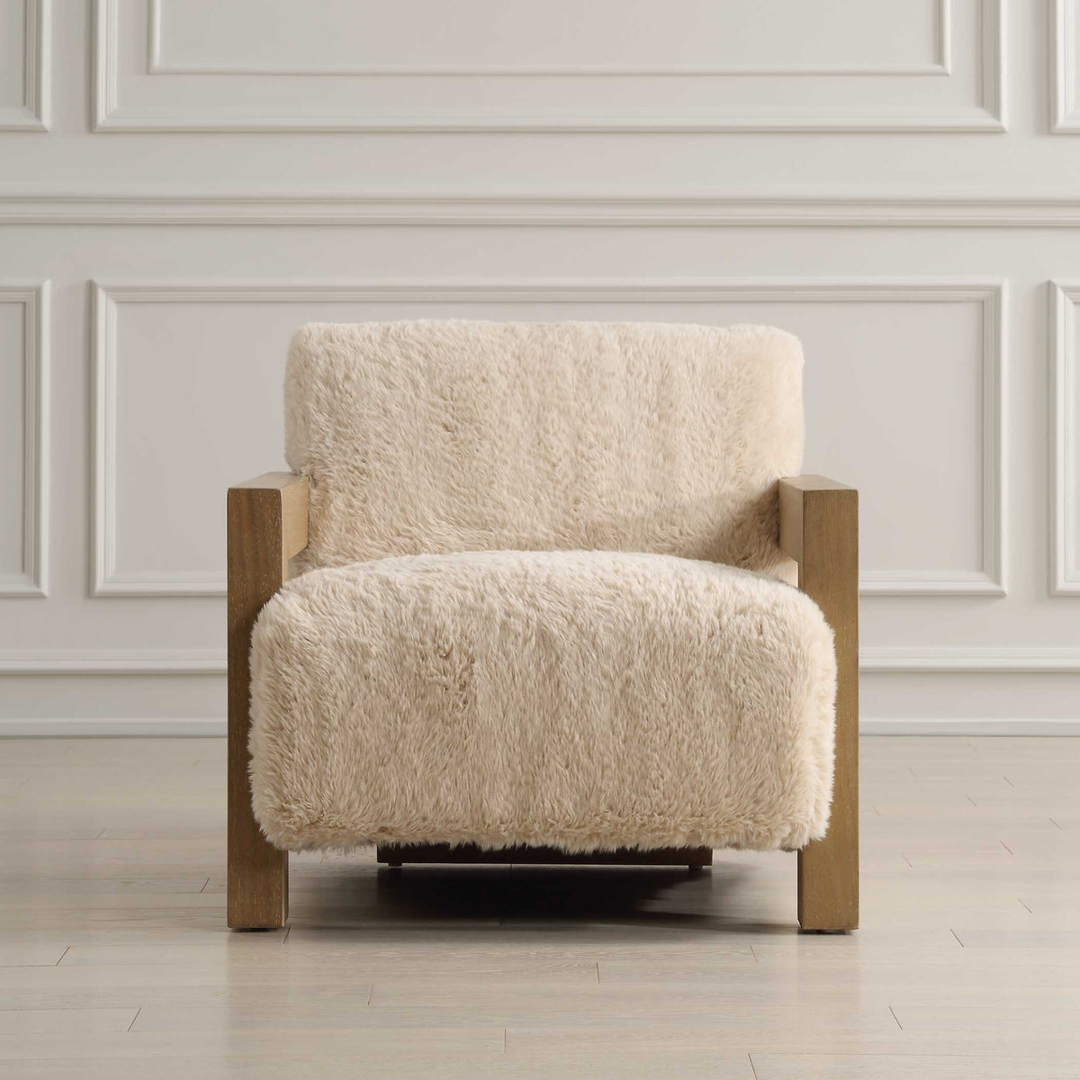 Jackson Brown Sheepskin Accent Chair - Ornate Home