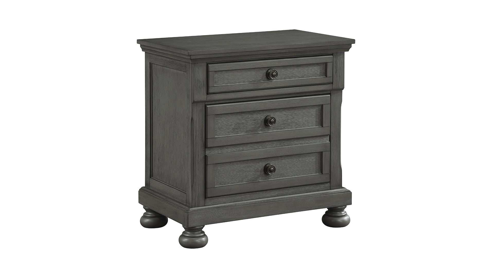 Jackson Rustic Gray Queen Bedroom Set / 4pc - Ornate Home