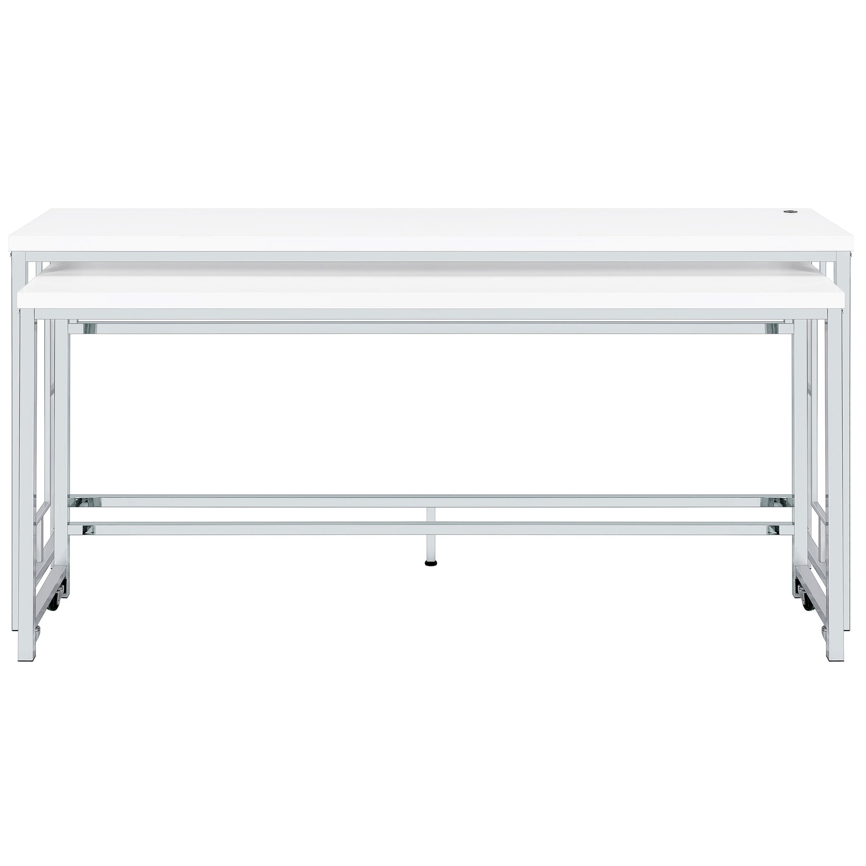 Jackson White 5-piece Counter Height Dining Room Set - Ornate Home