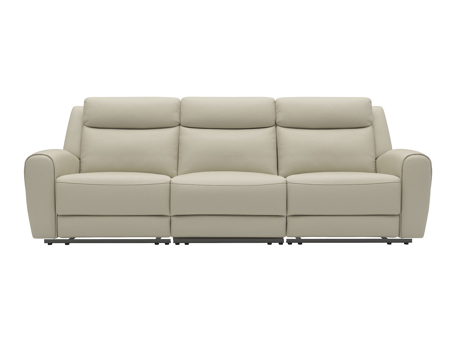 Jacobus Beige Leather Sofa - Ornate Home