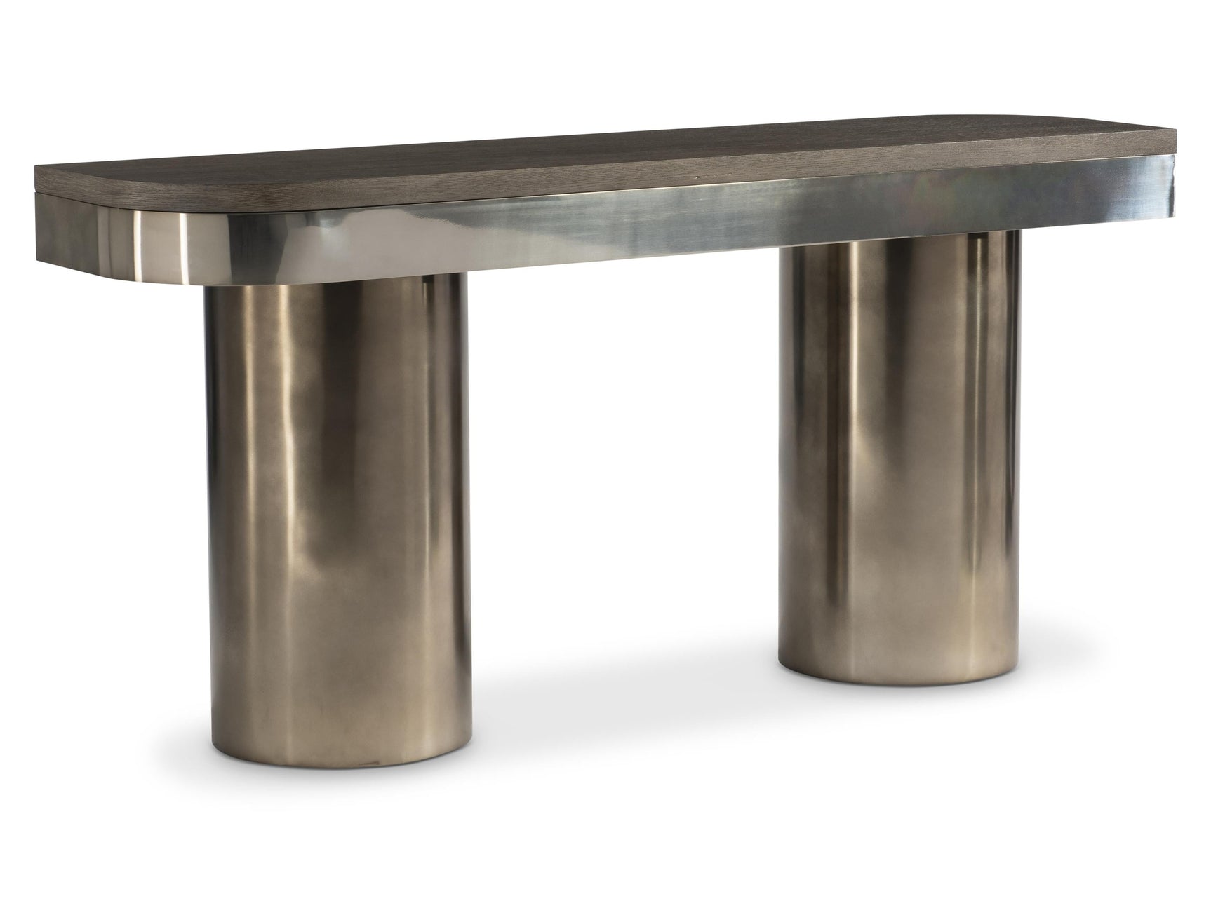 Jacopo Dark Bronze/Light Bronze/Weathered Greige Console Table - Ornate Home