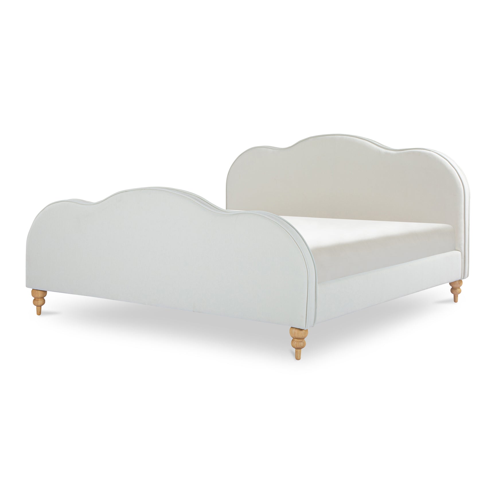 Jacqueline Cream Queen Bed - Ornate Home