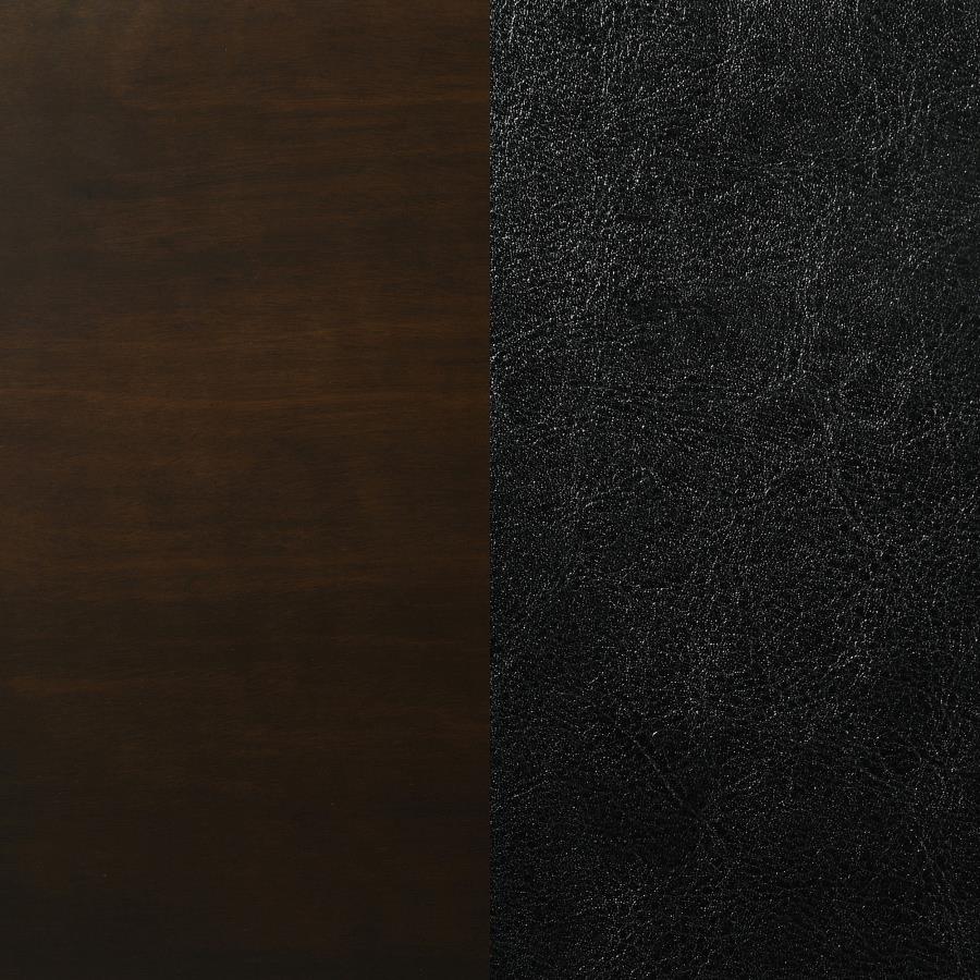 Jaden Espresso & Black Counter Height Stools (Set of 2) - Ornate Home