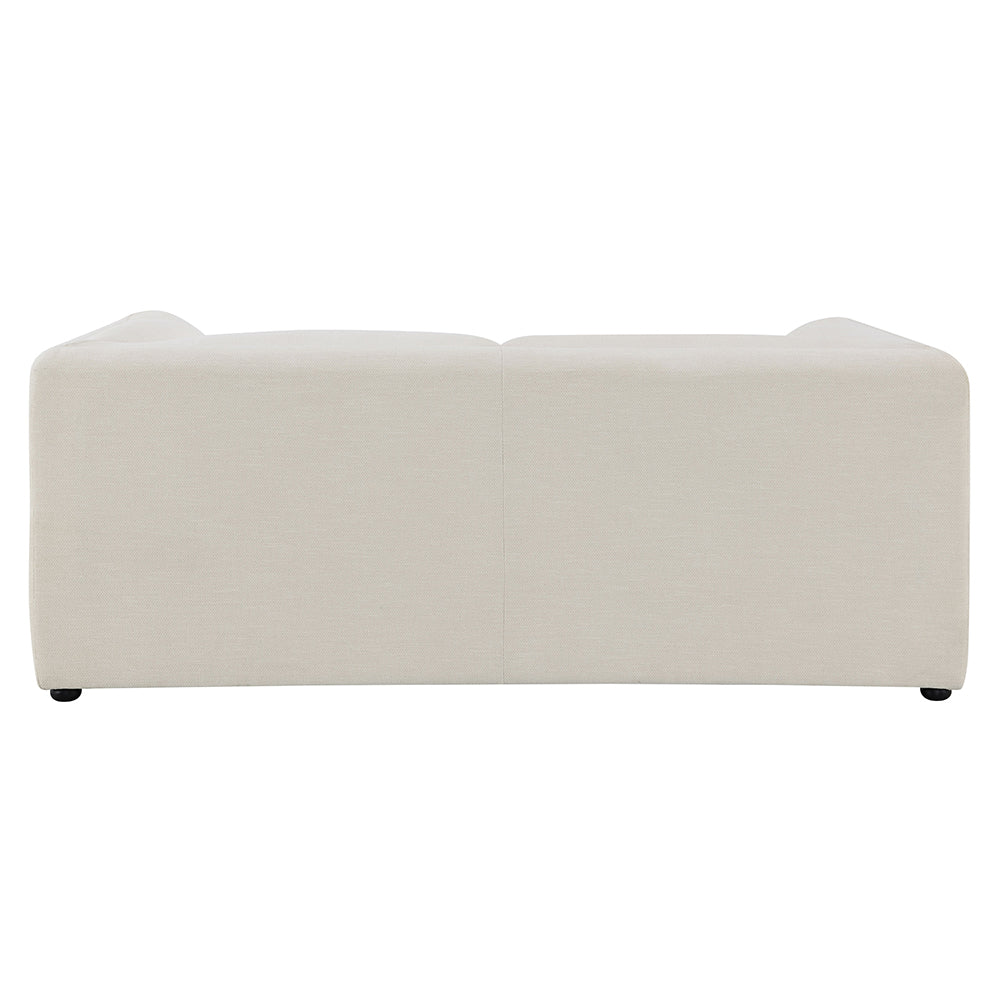 Jaeda Beige Linen Loveseat - Ornate Home