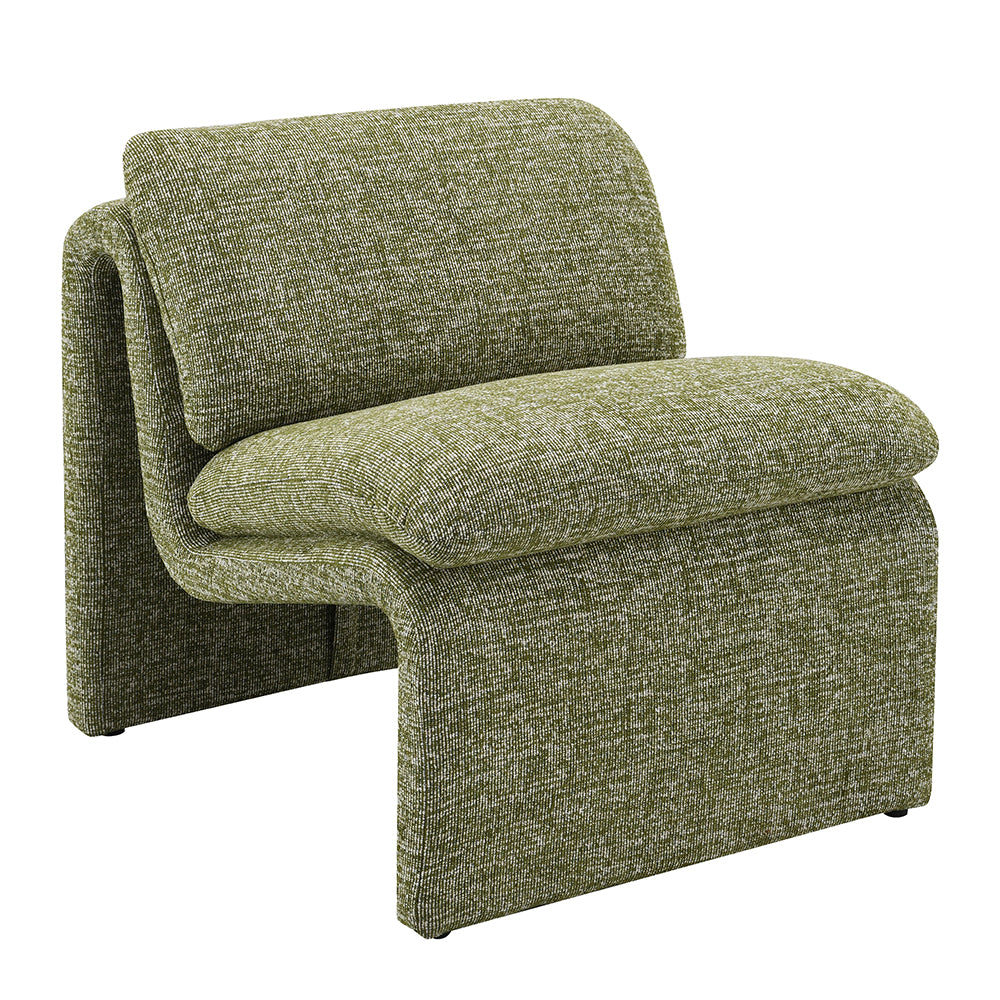 Jaeda Green Boucle Accent Chair - Ornate Home