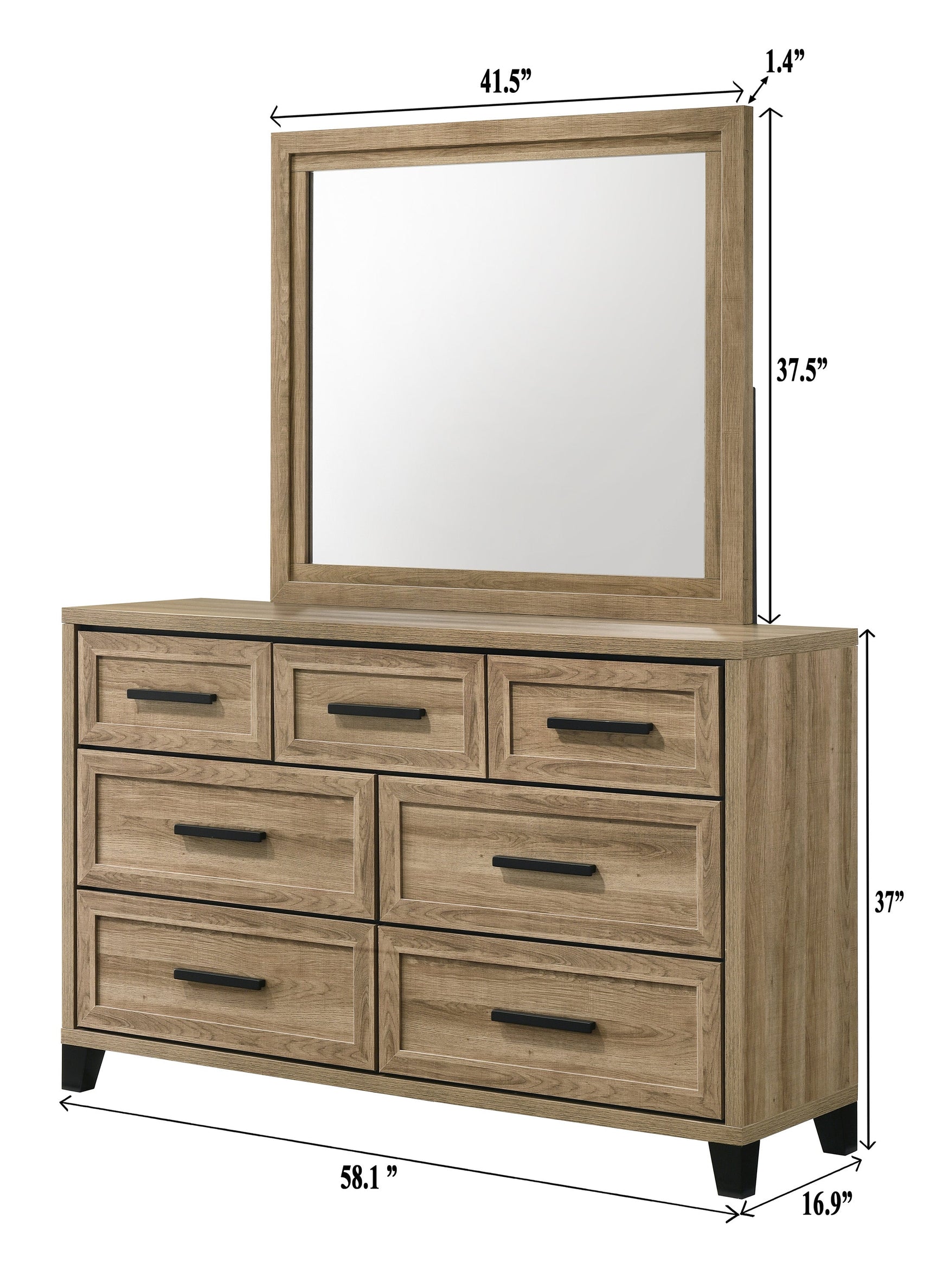 Jameson Natural Dresser - Ornate Home