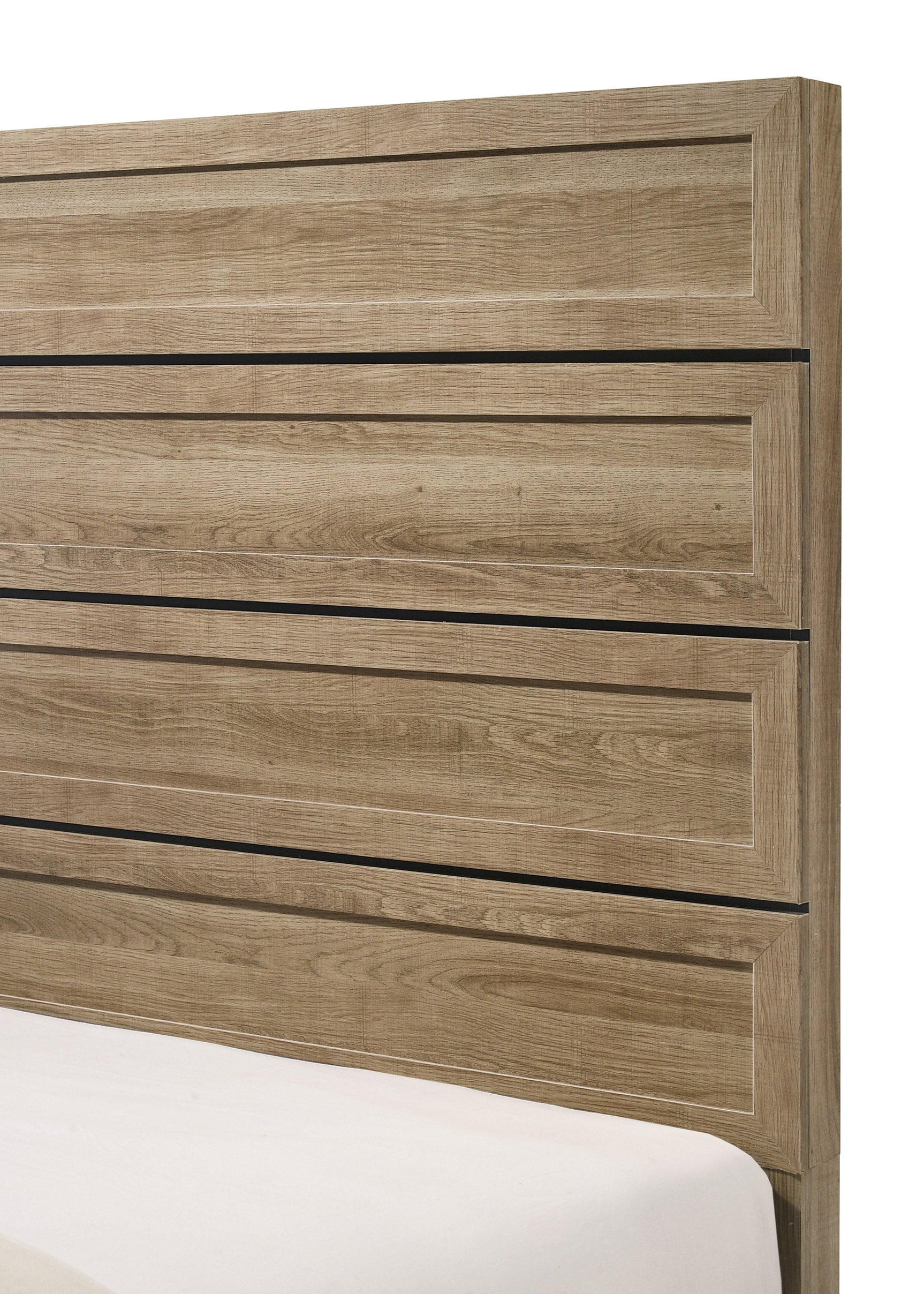 Jameson Natural Queen Panel Bed - Ornate Home