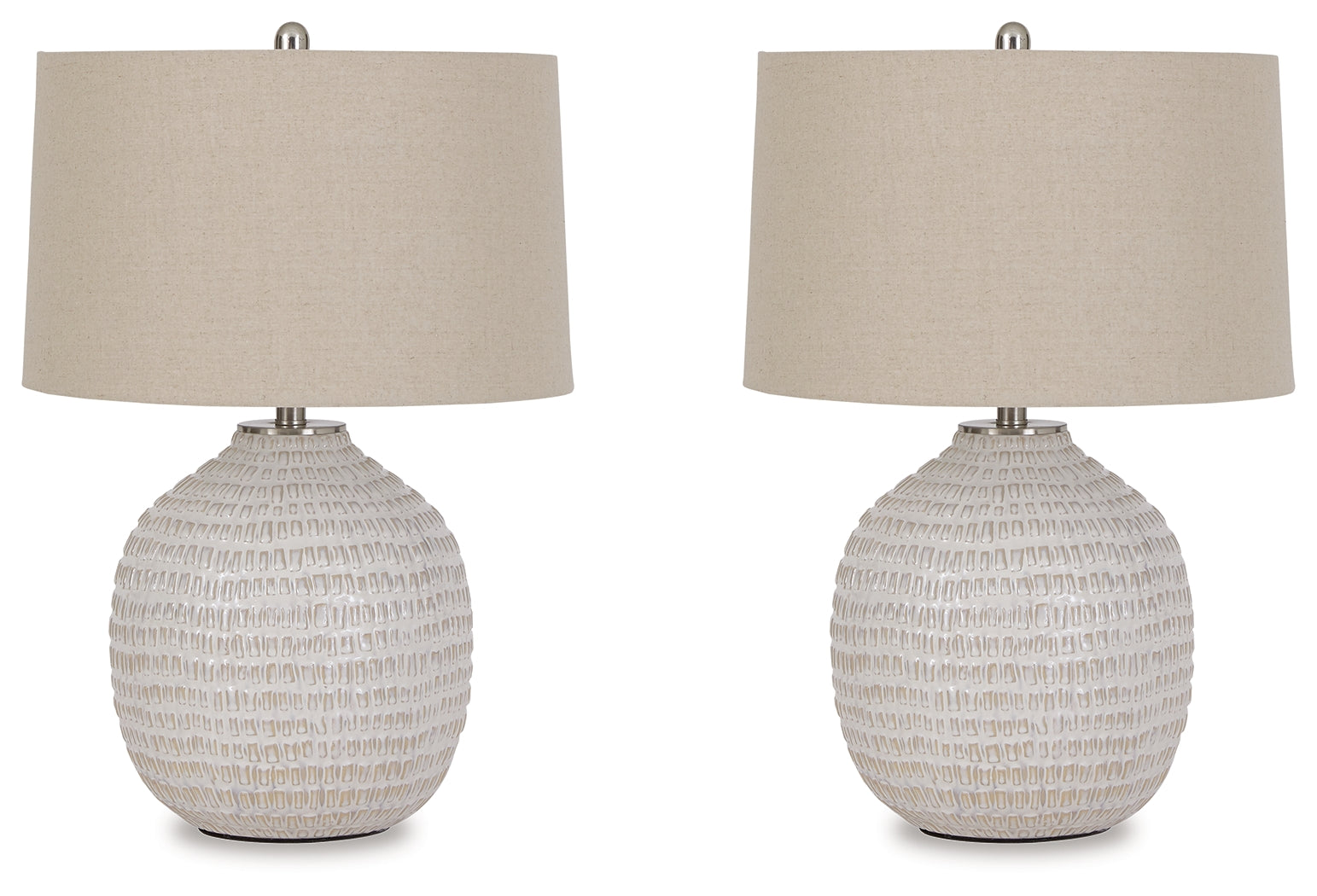 Jamon Beige Table Lamp (Set of 2) - Ornate Home