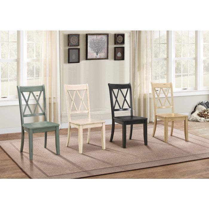 Janina Black Side Chair (Set of 2) - Ornate Home