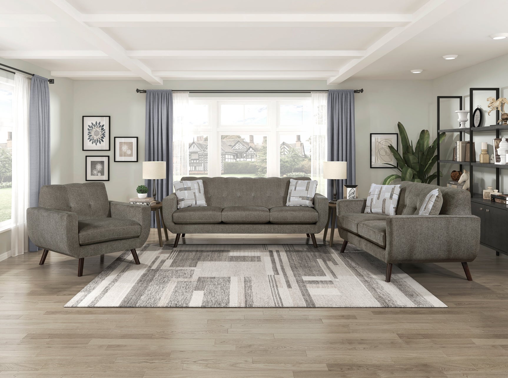 Janne Brown Sofa - Ornate Home