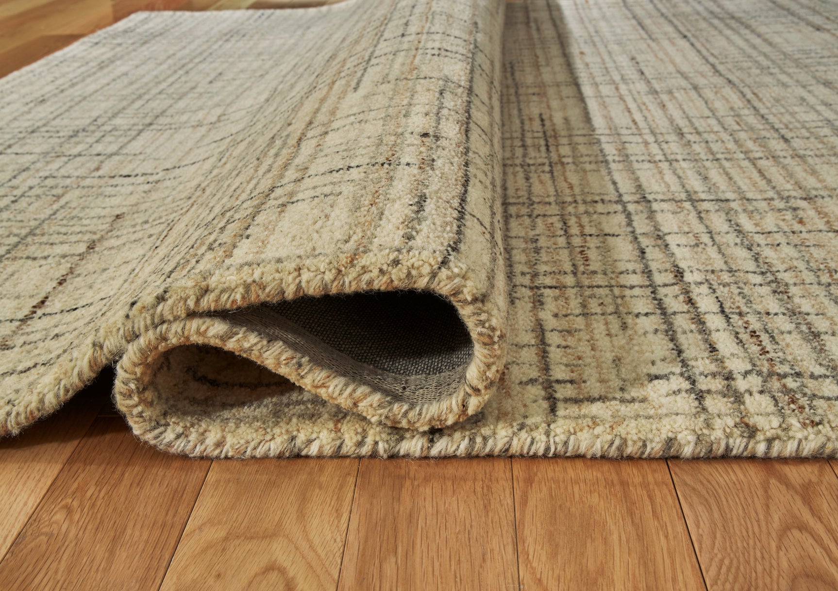 Janston Ivory/Gray/Tan Medium Rug - Ornate Home