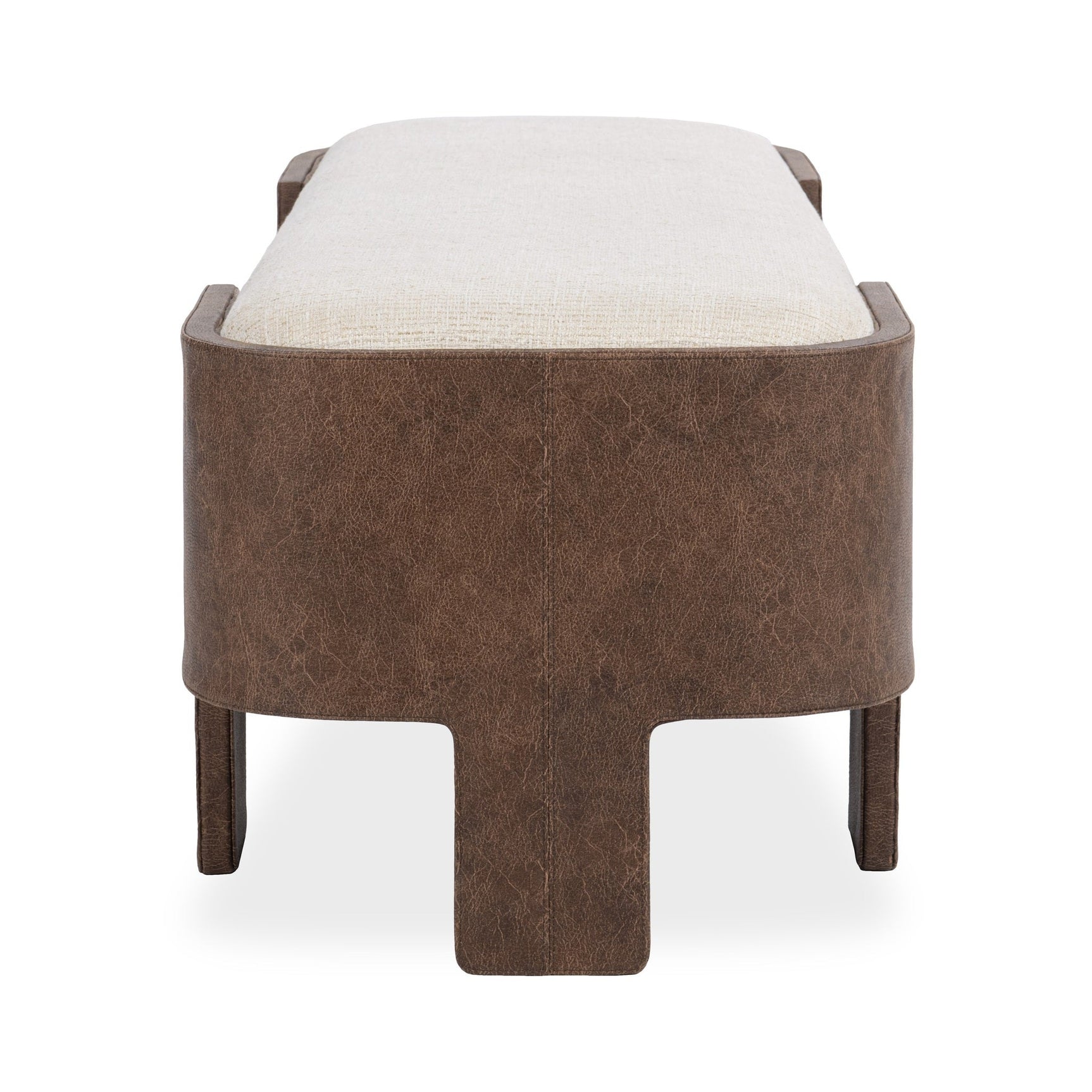 Janya Oat Cream Accent Bench - Ornate Home