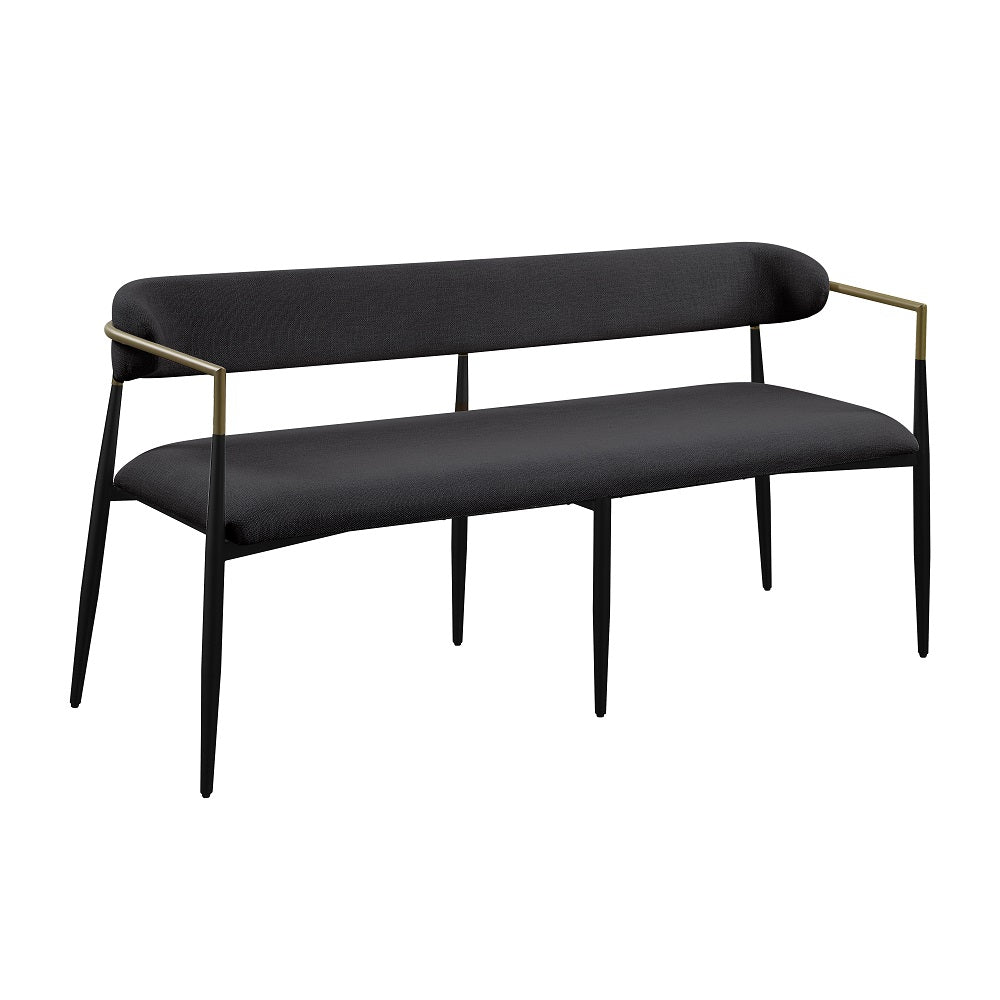 Jaramillo Beige/Black Bench - Ornate Home