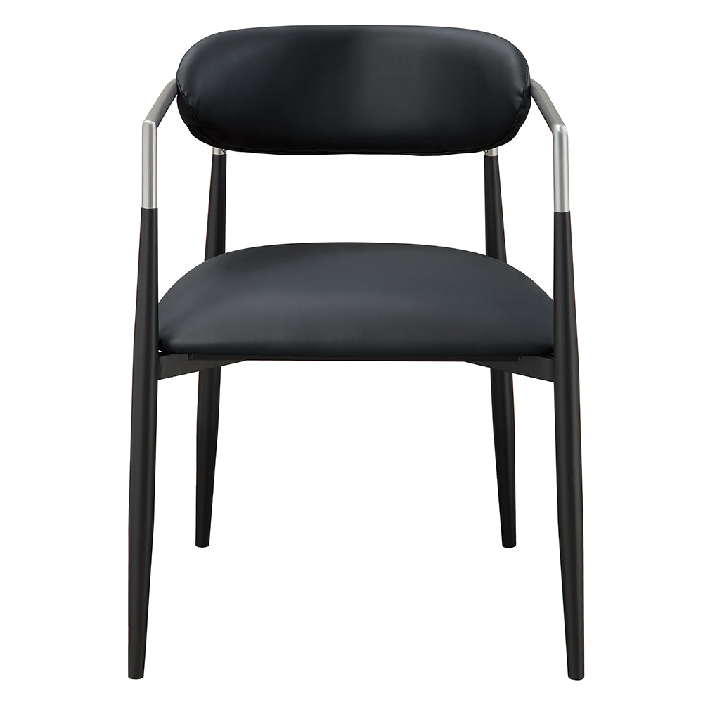 Jaramillo Black Arm Chair (Set-2) - Ornate Home