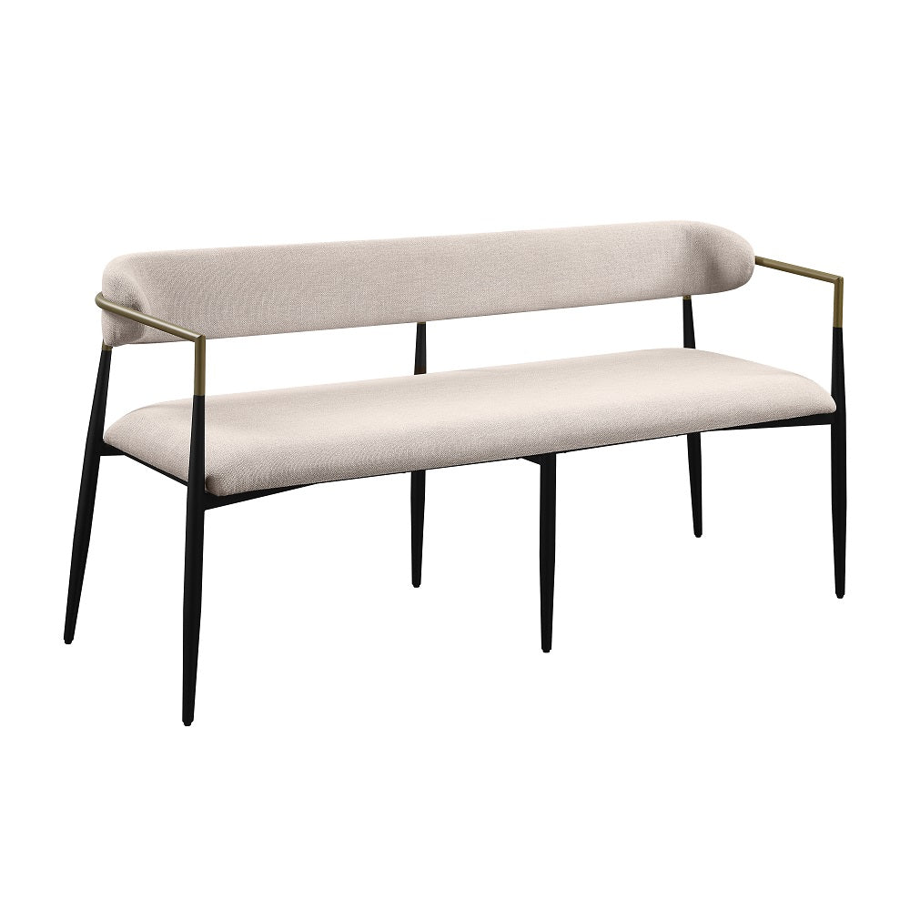 Jaramillo White Bench - Ornate Home